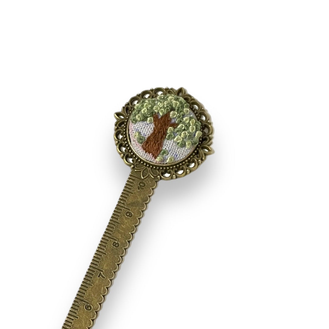 Little Tree Hand Embroidered Bookmark