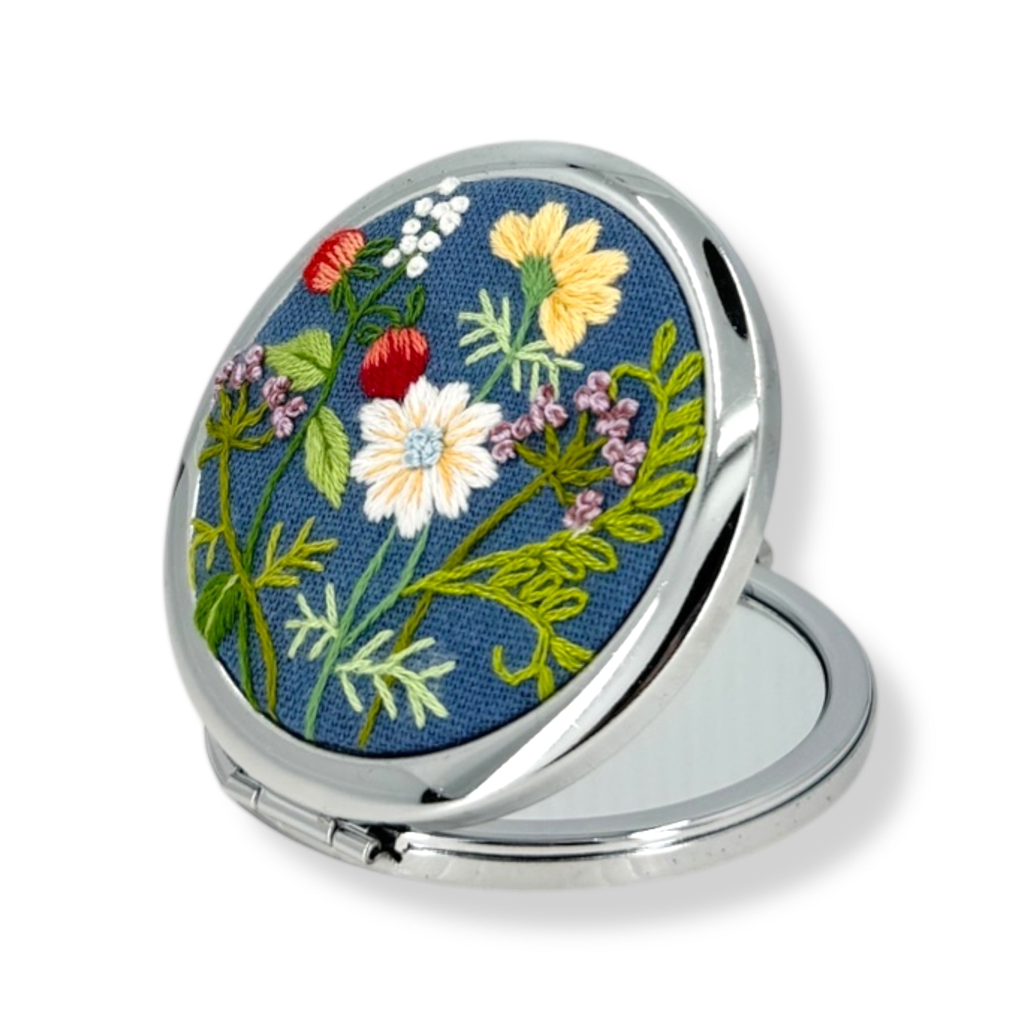 Wild Berry Blossom Pocket Mirror
