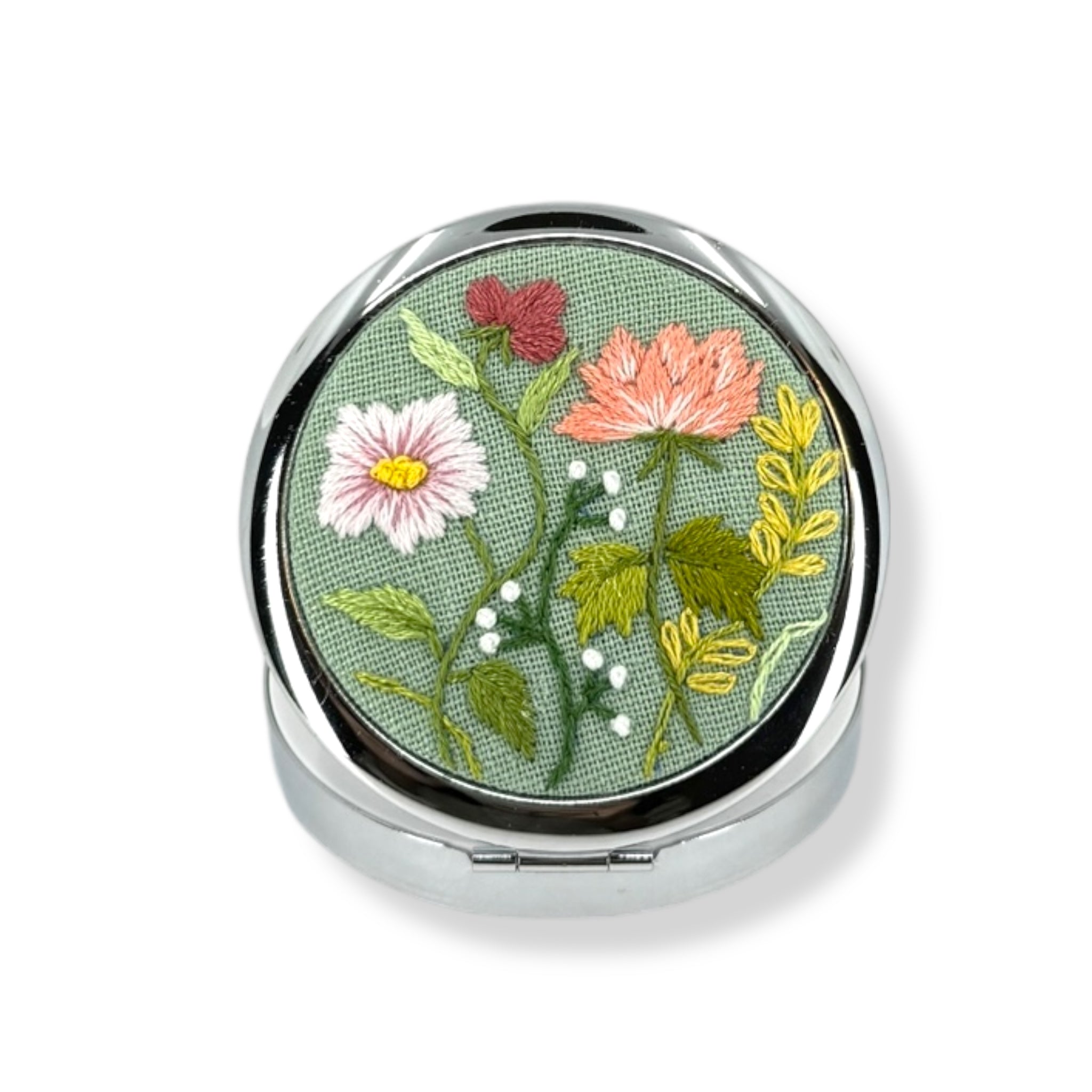 Pastel Matcha Compact Container