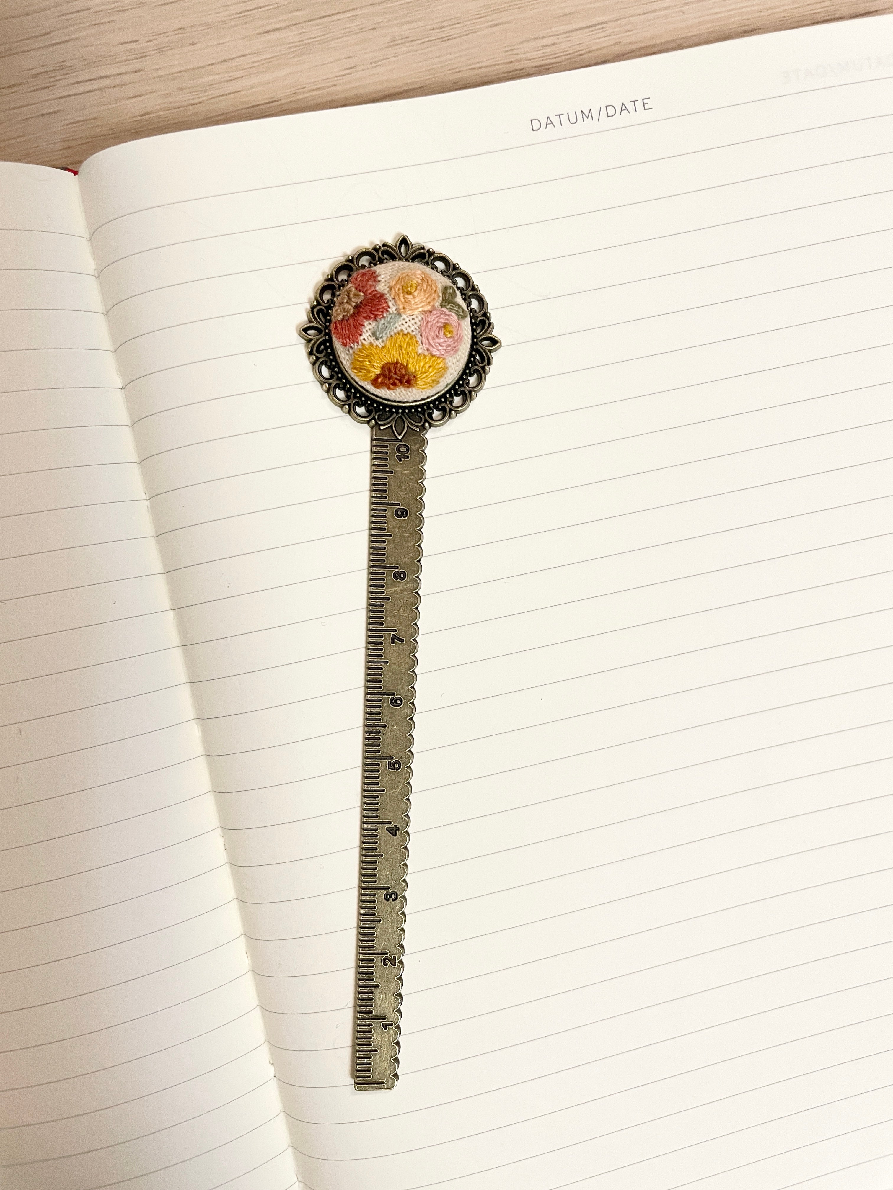 Wildflower Meadow Embroidered Bookmark