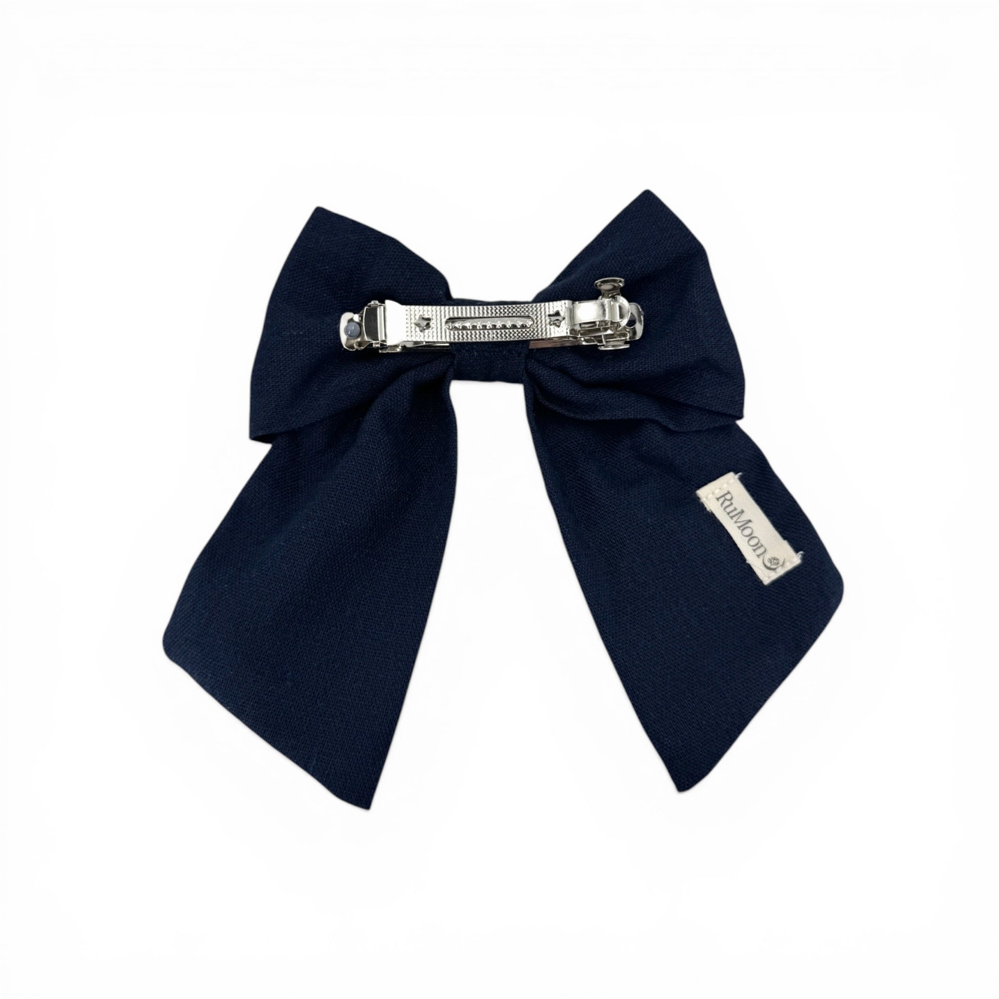 Midnight Wildflower Embroidered Hair Barrette