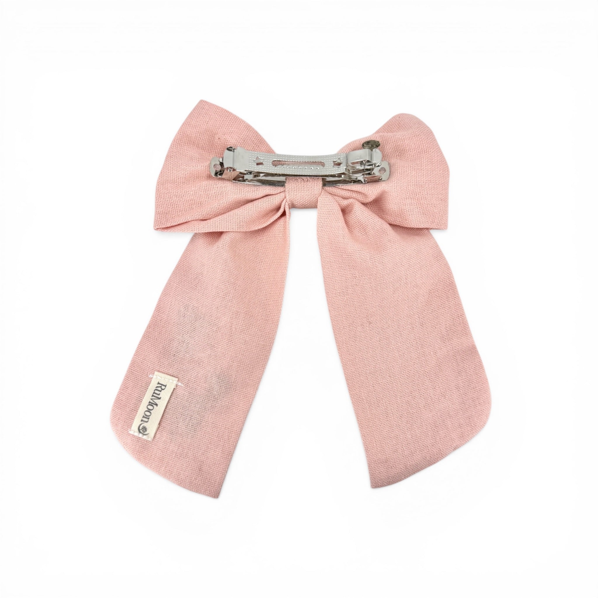 Blush Pink Cherry Blossom Embroidered Hair Barrette