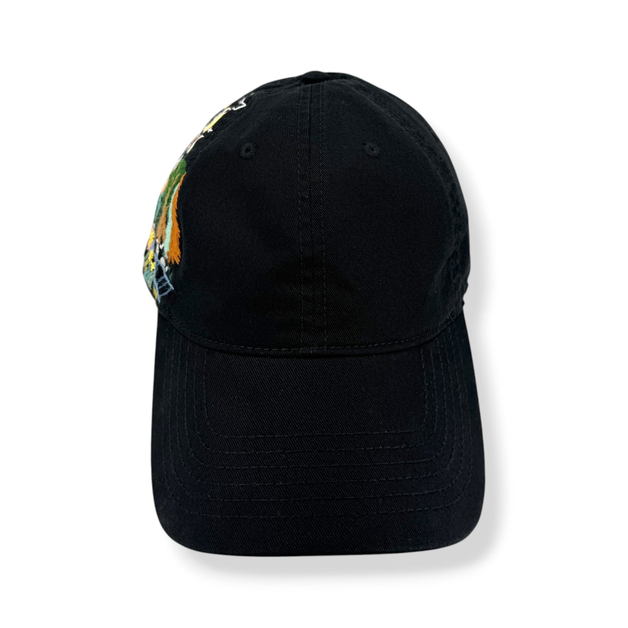 Alpine Trail Hand Embroidered Black Hat