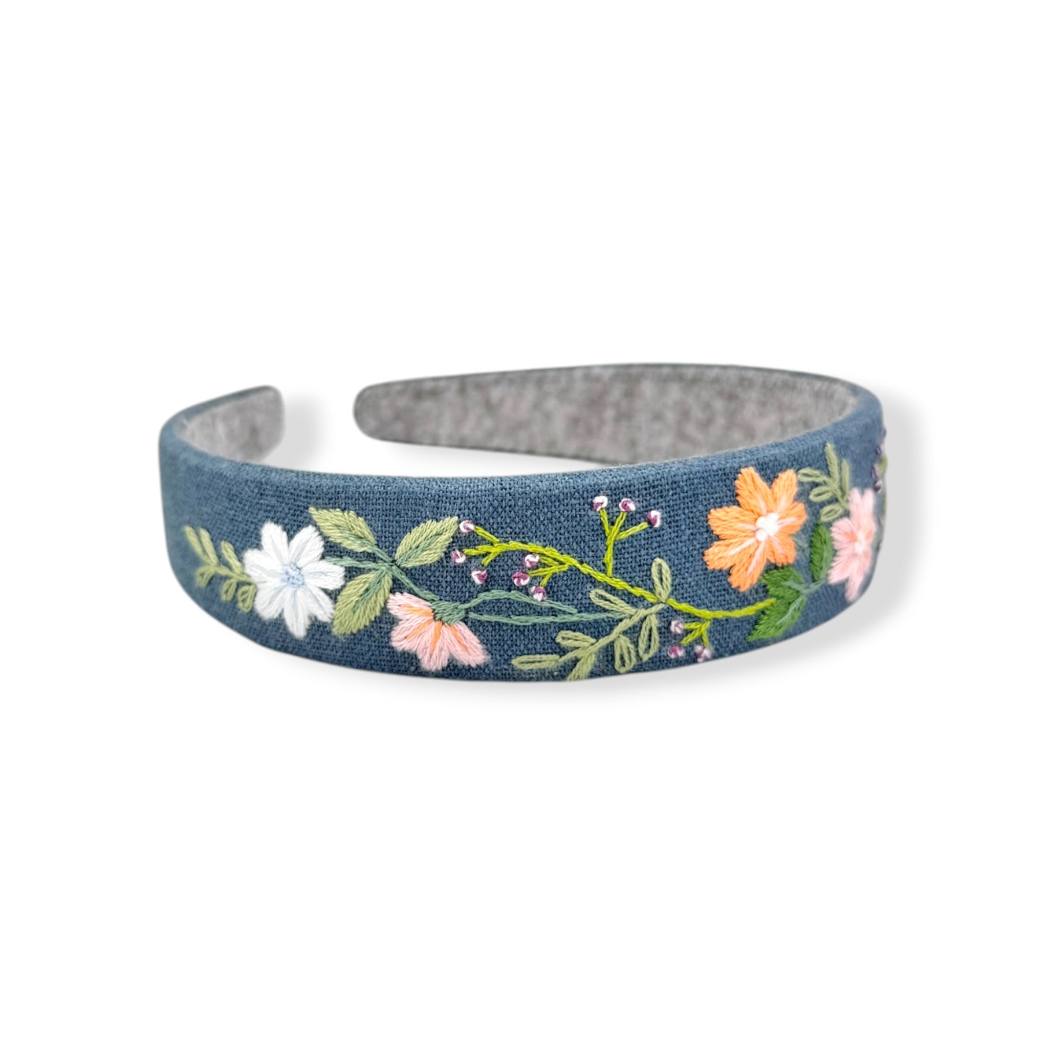 Ocean Sunset Hand Embroidered Headband