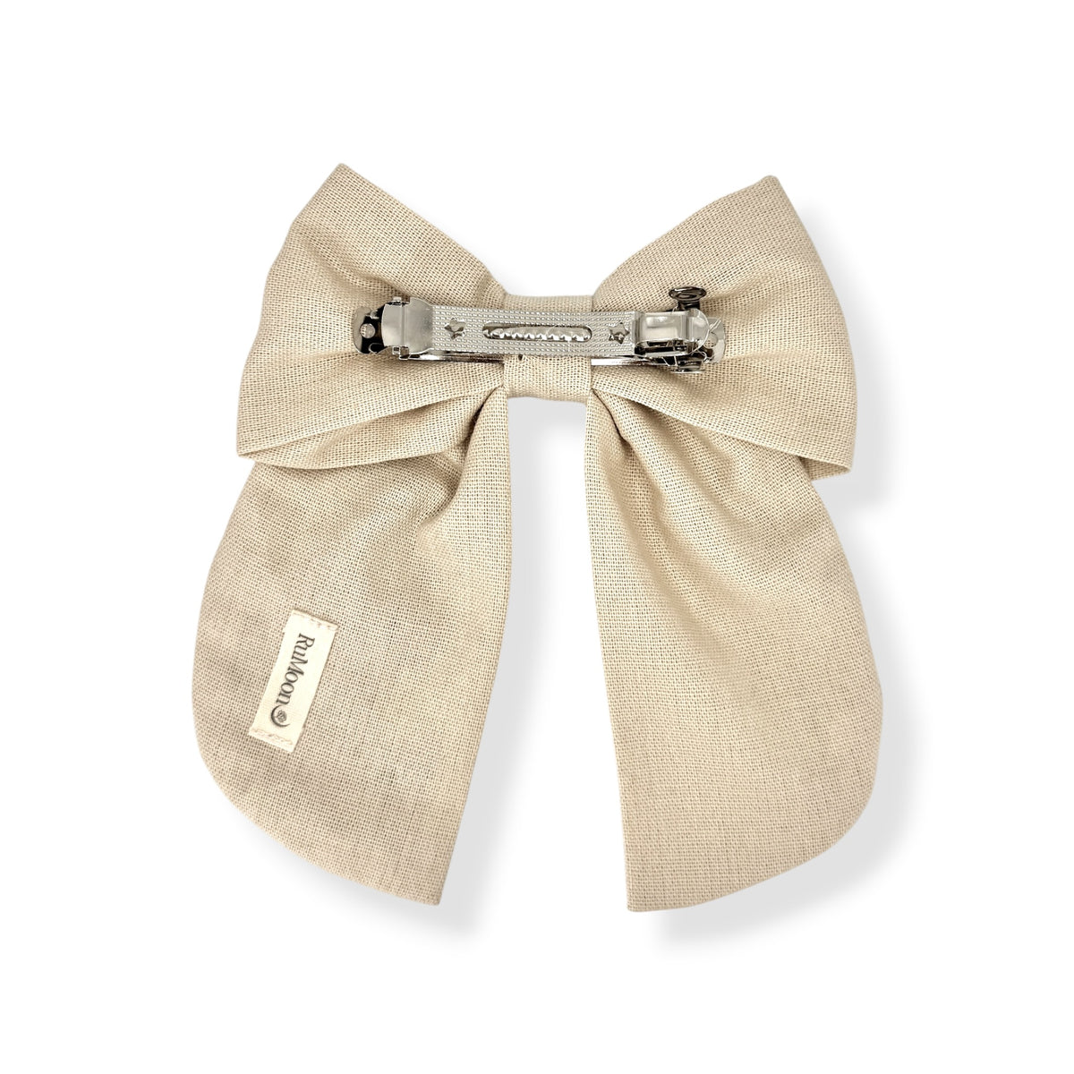 Winterberry Meadow Beige Embroidered Hair Barrette