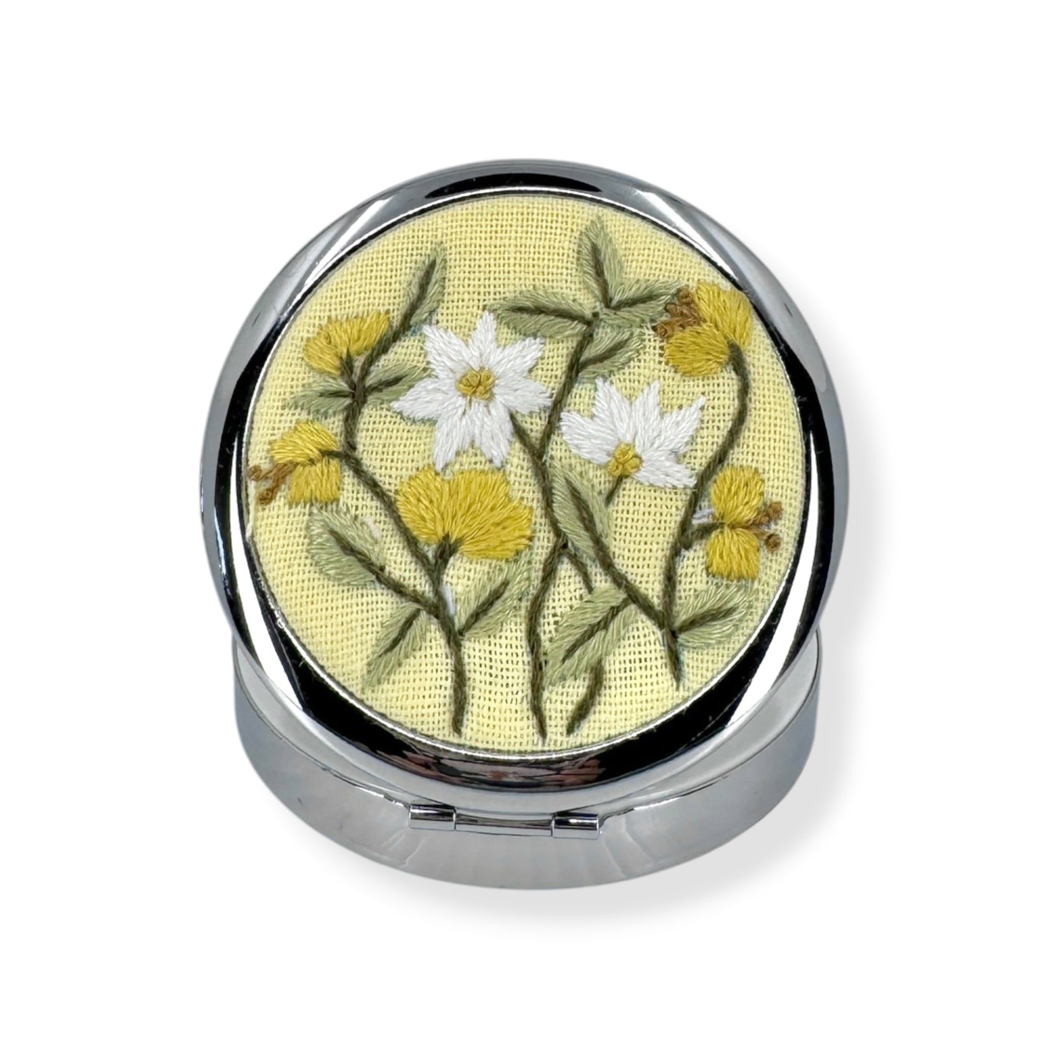 Golden Clover Meadow Yellow Jewelry Container