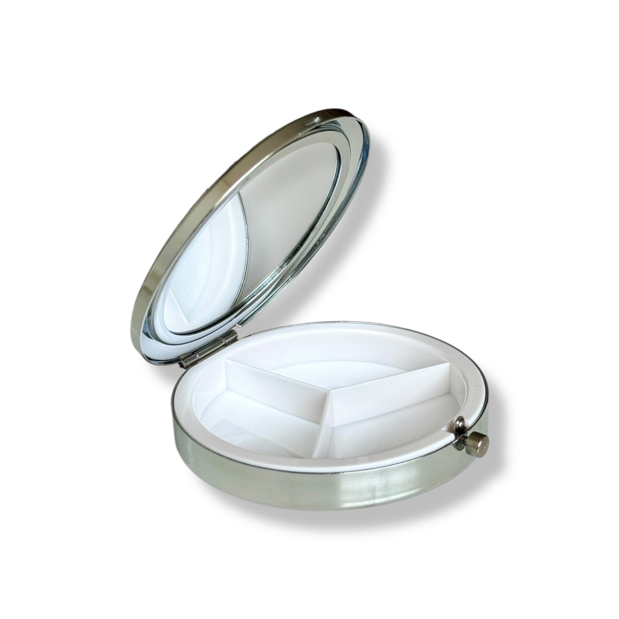 Countryside Bloom Hand Embroidery Compact Container