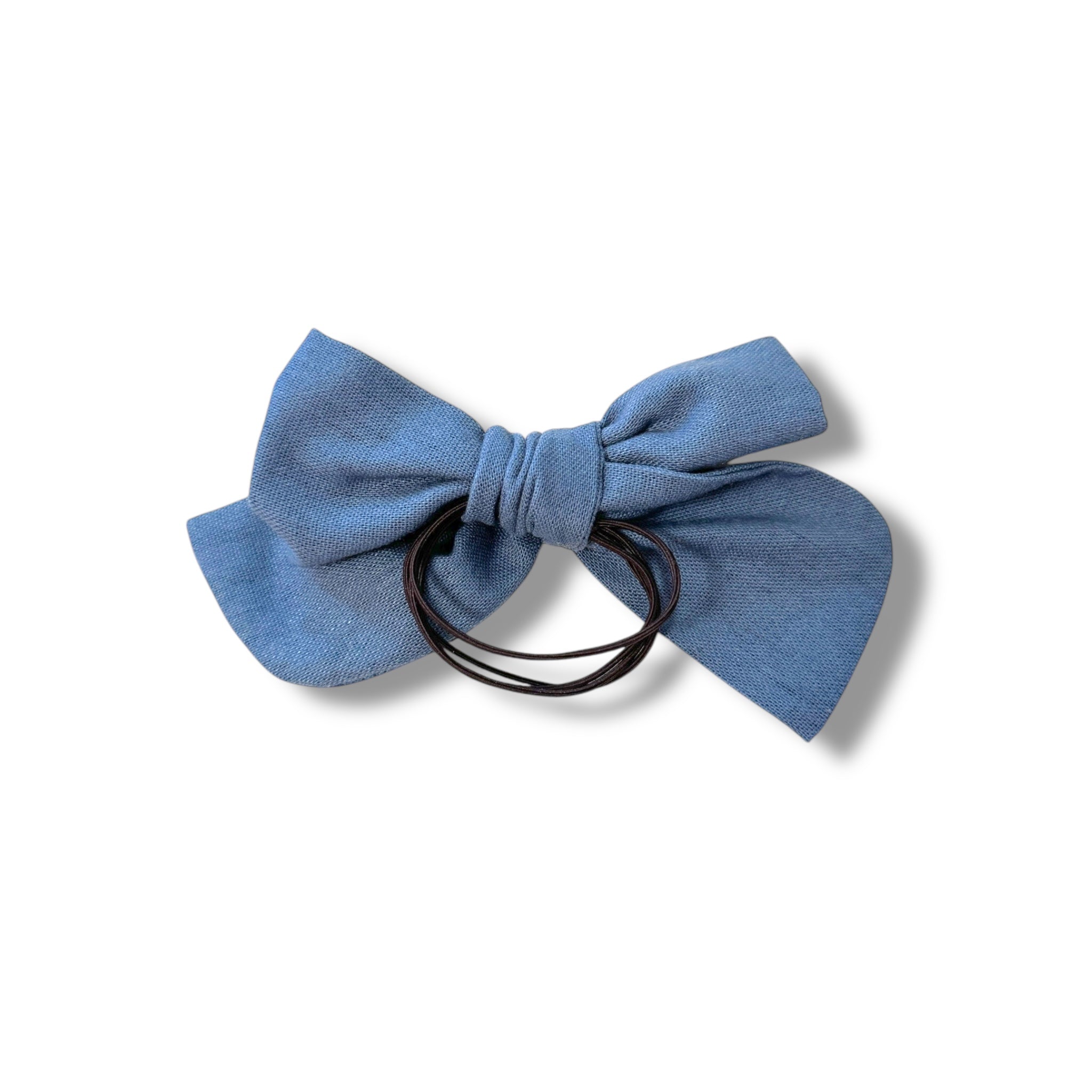 Blue Mushroom Hand Embroidery Hair Bow