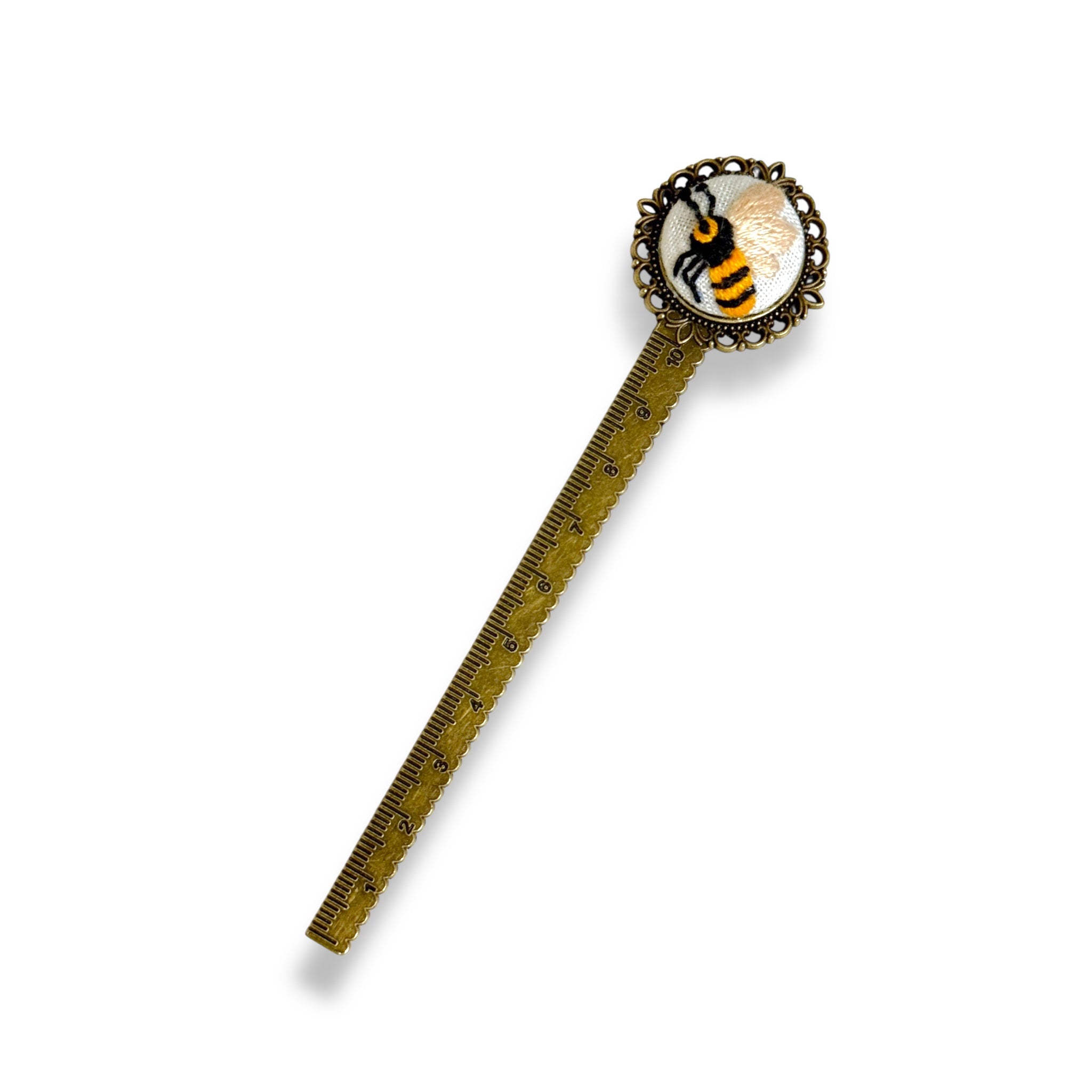 The Bee Embroidered Bookmark