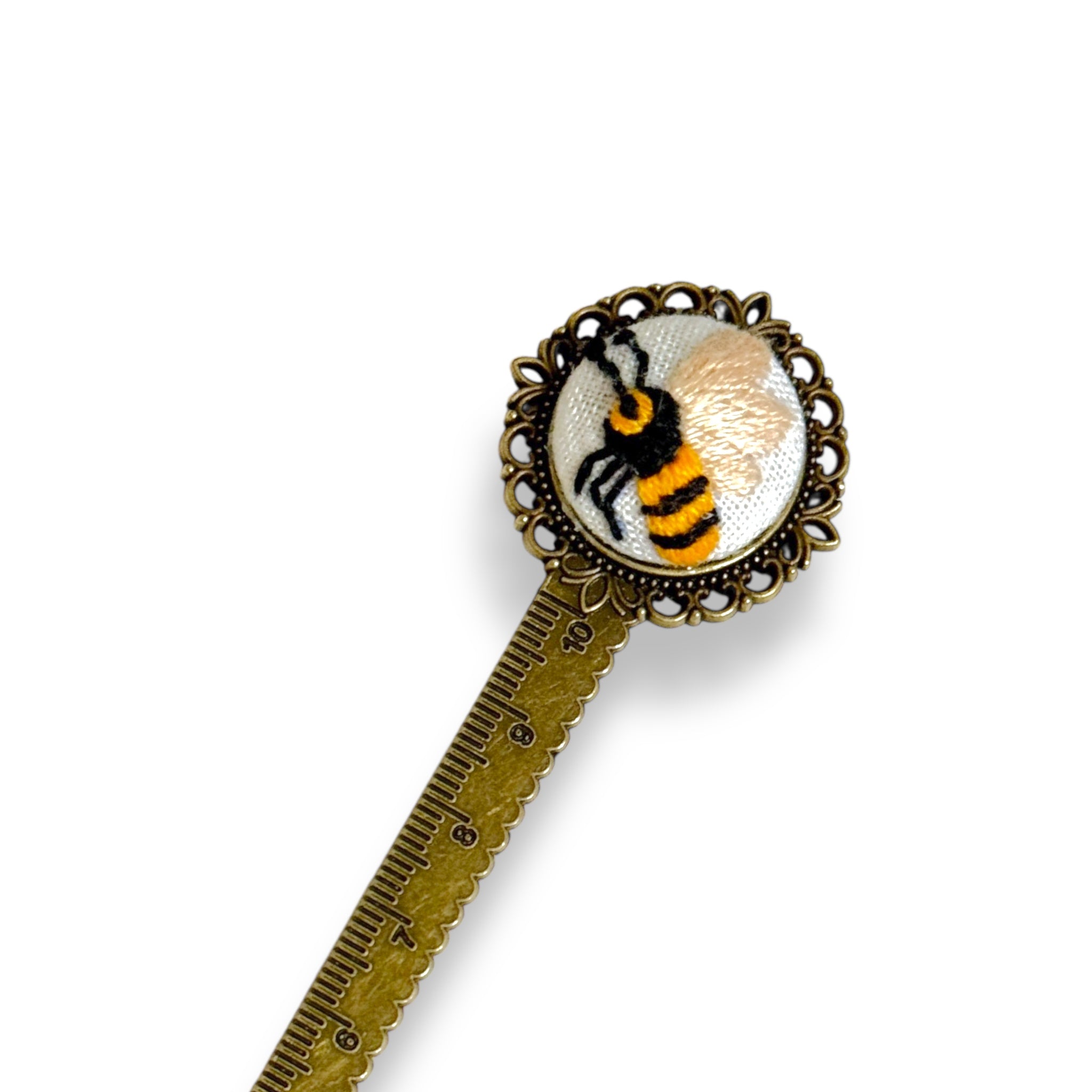 The Bee Embroidered Bookmark