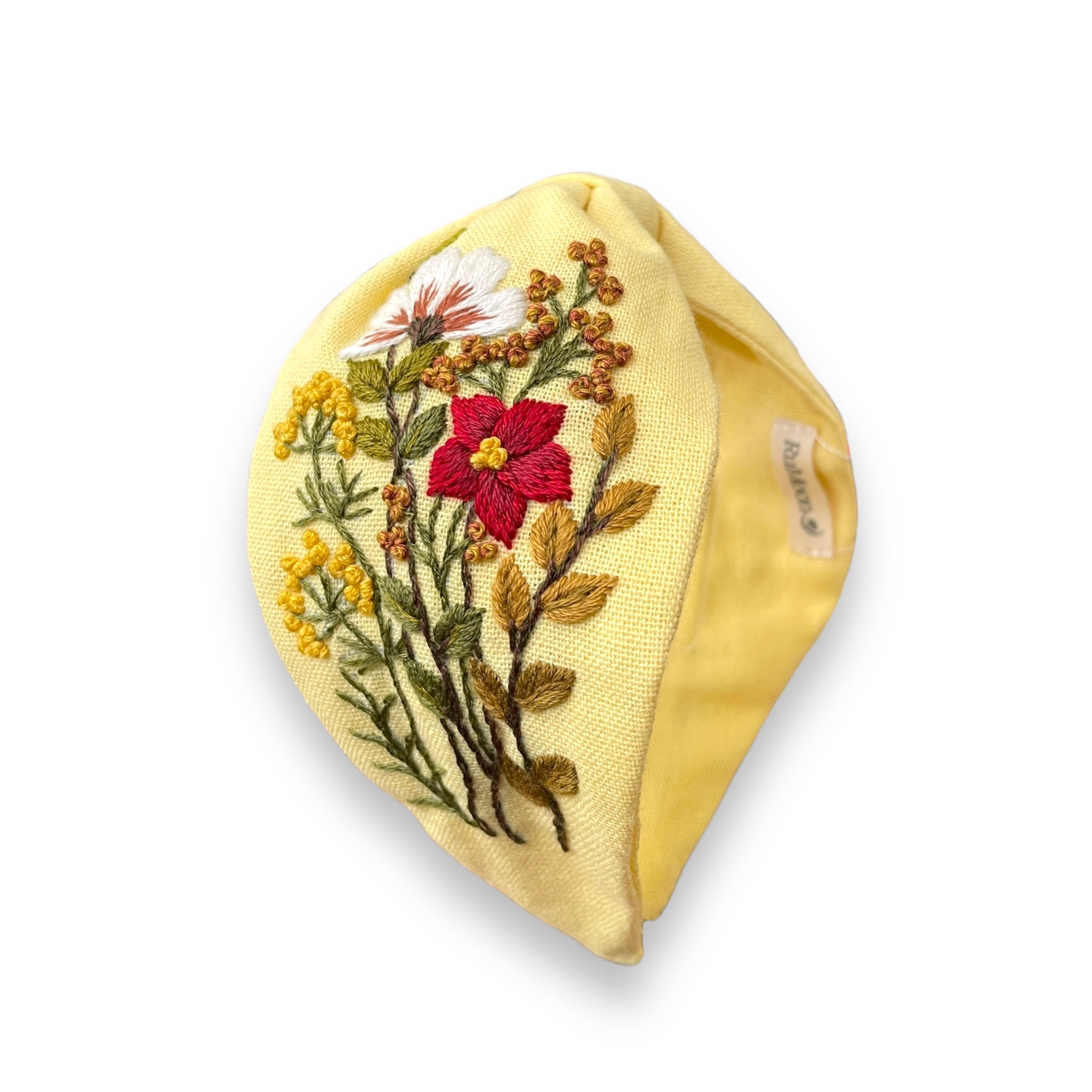 Sunny Blossom Embroidered Headband