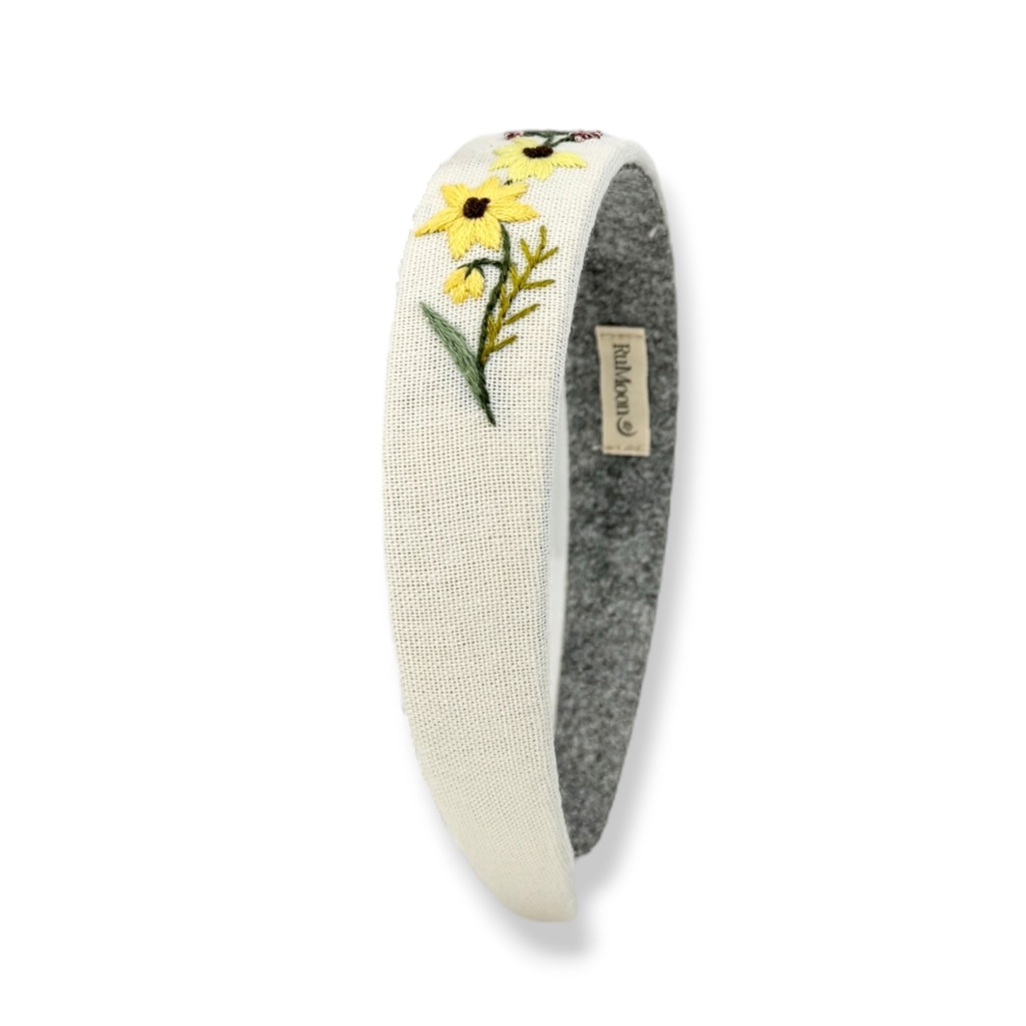 Golden Daisy and Lavender Headband