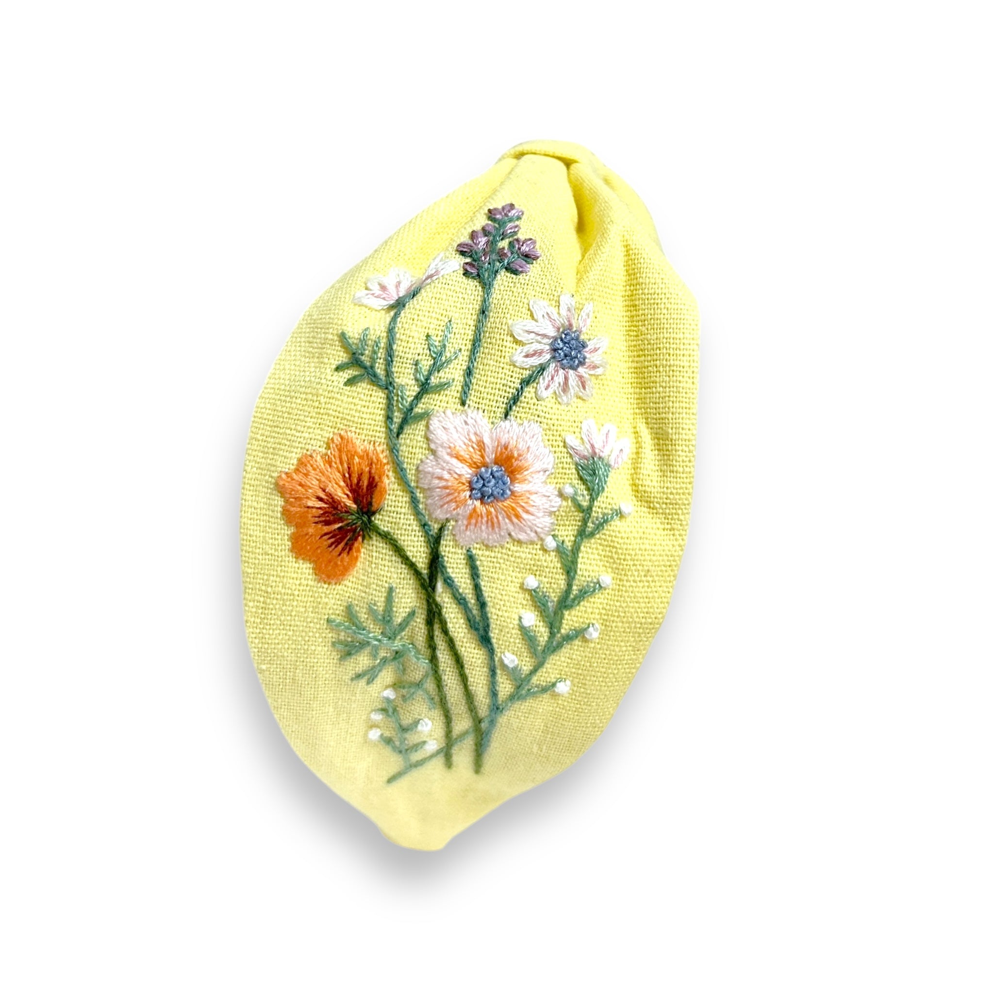 Golden Blossom Mix Embroidered Headband
