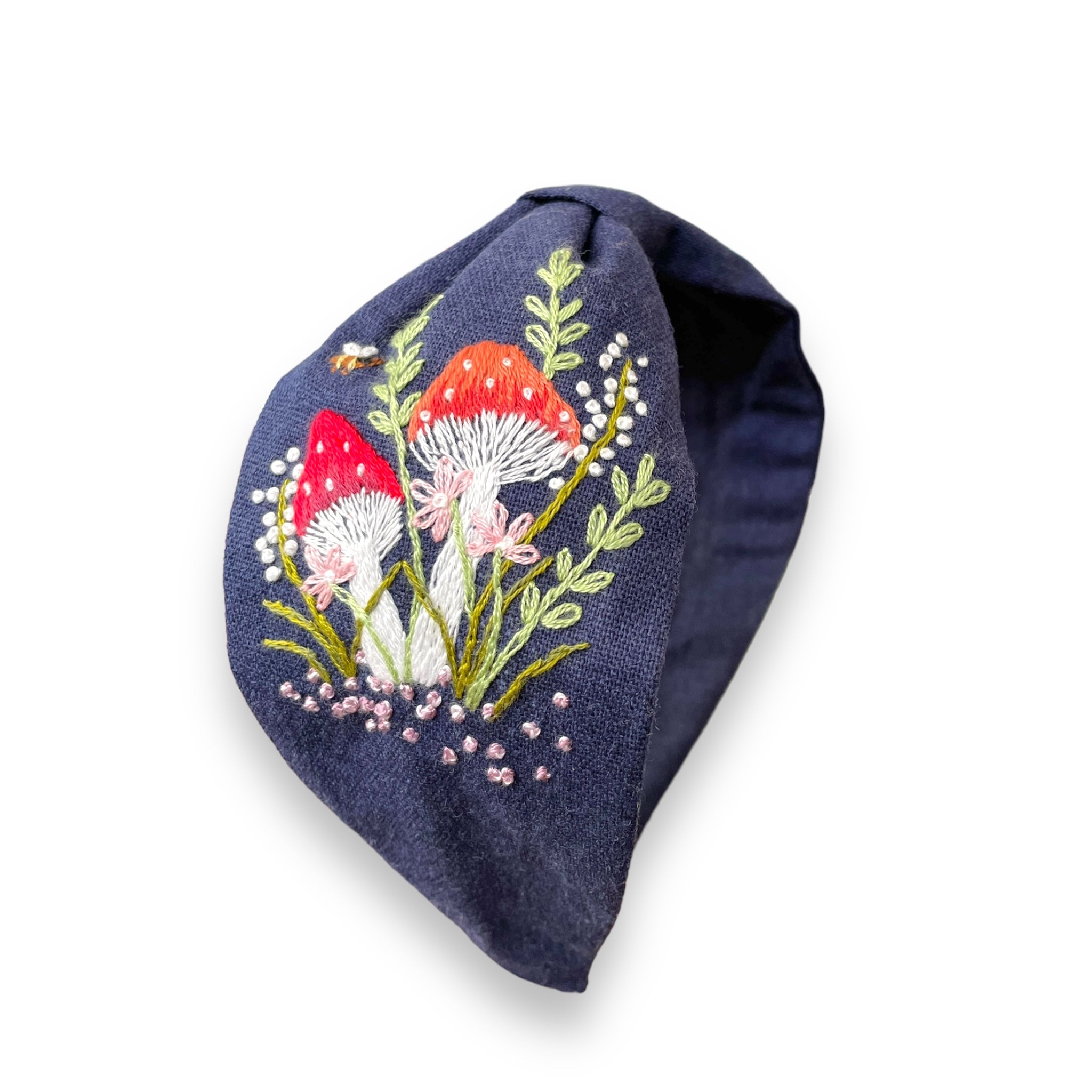 Mushroom Hand Embroidery Headband