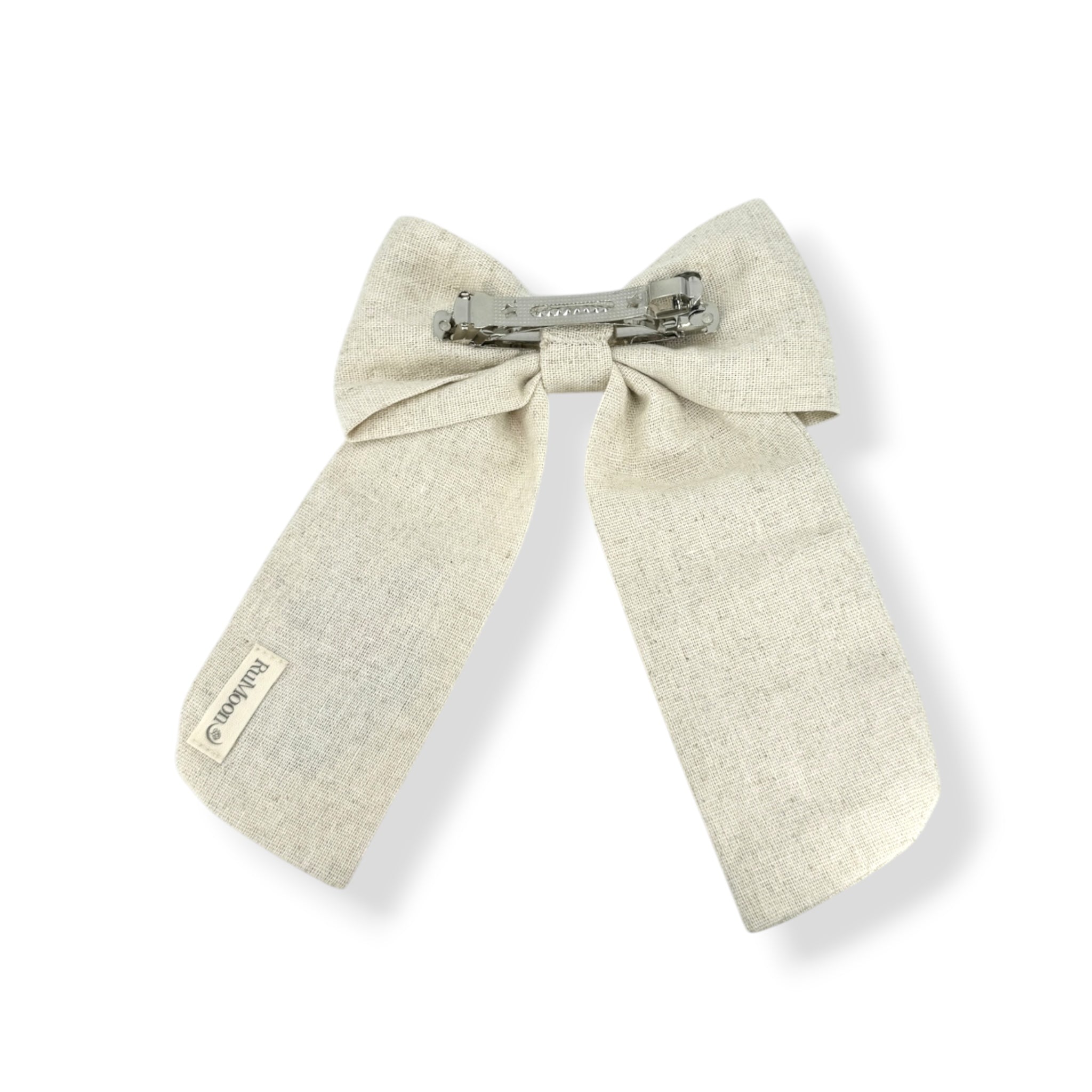 Blush Bloom Beige Embroidered Hair Barrette