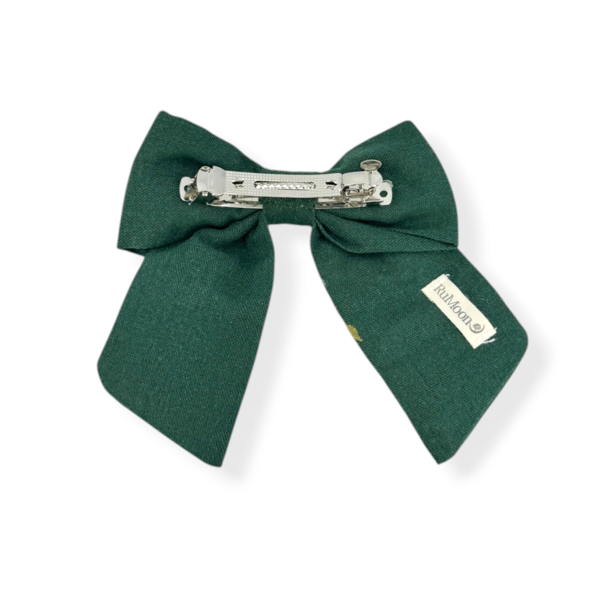Evergreen Daisy Holiday Hairbow