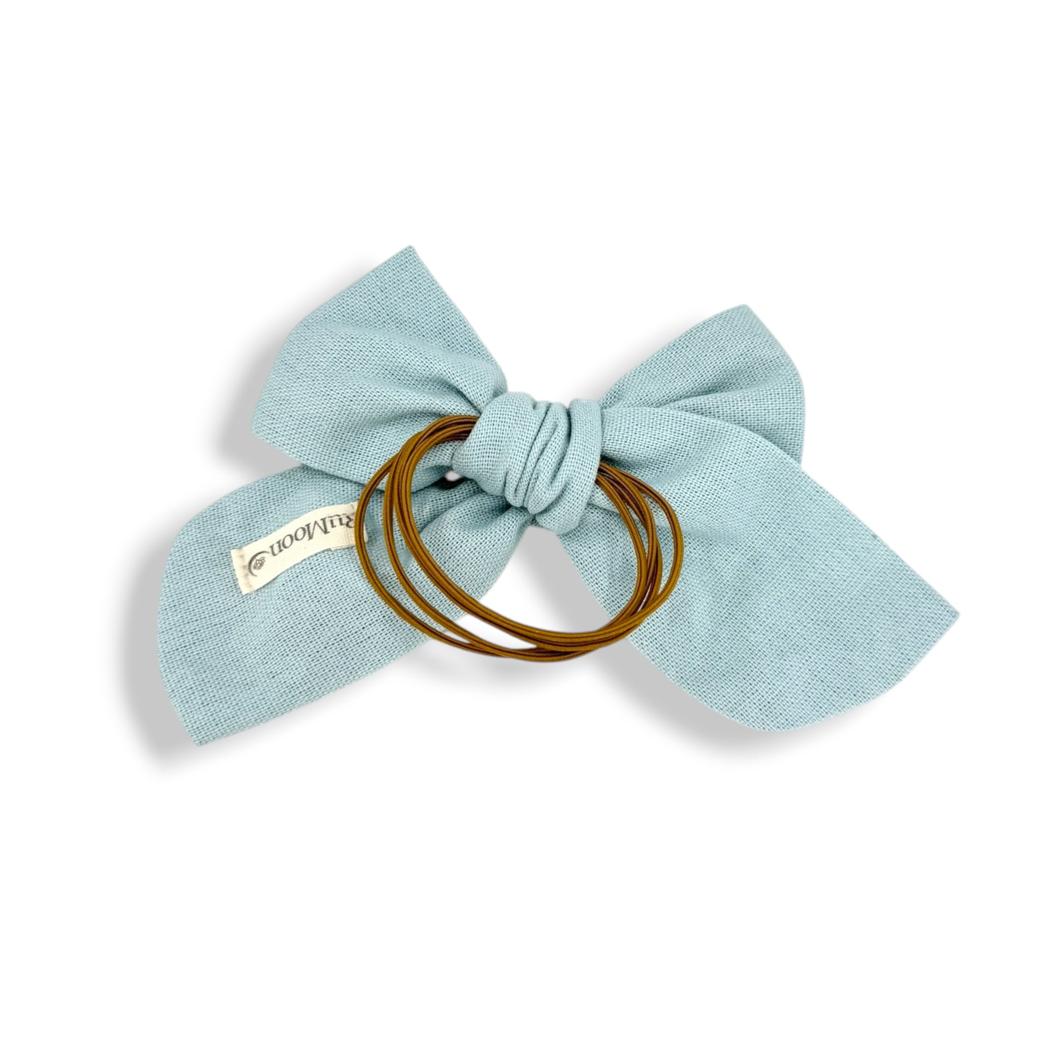 Sky Bloom Hand Embroidered Hairbow