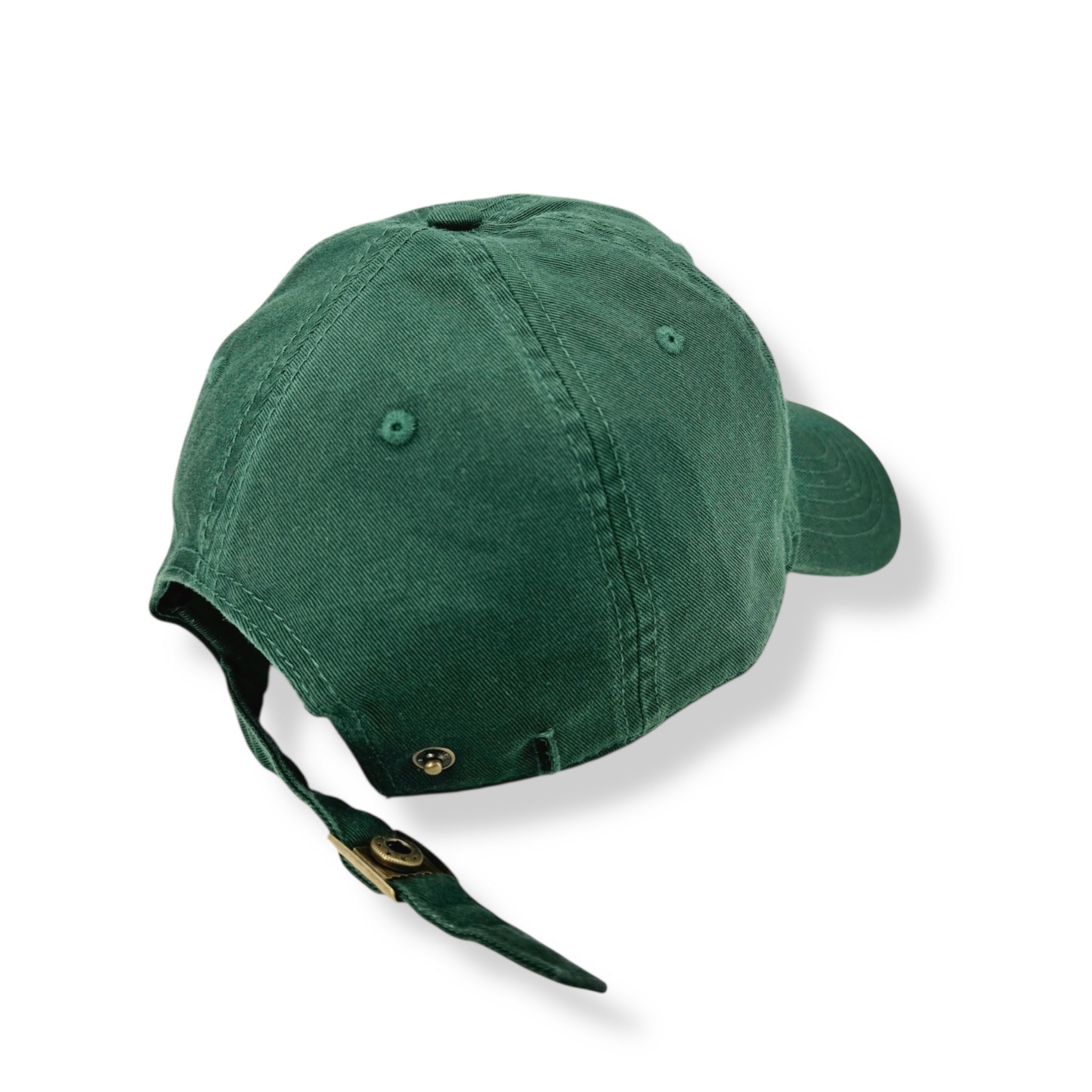 Wild Petals Dark Green Hand Embroidered Cap