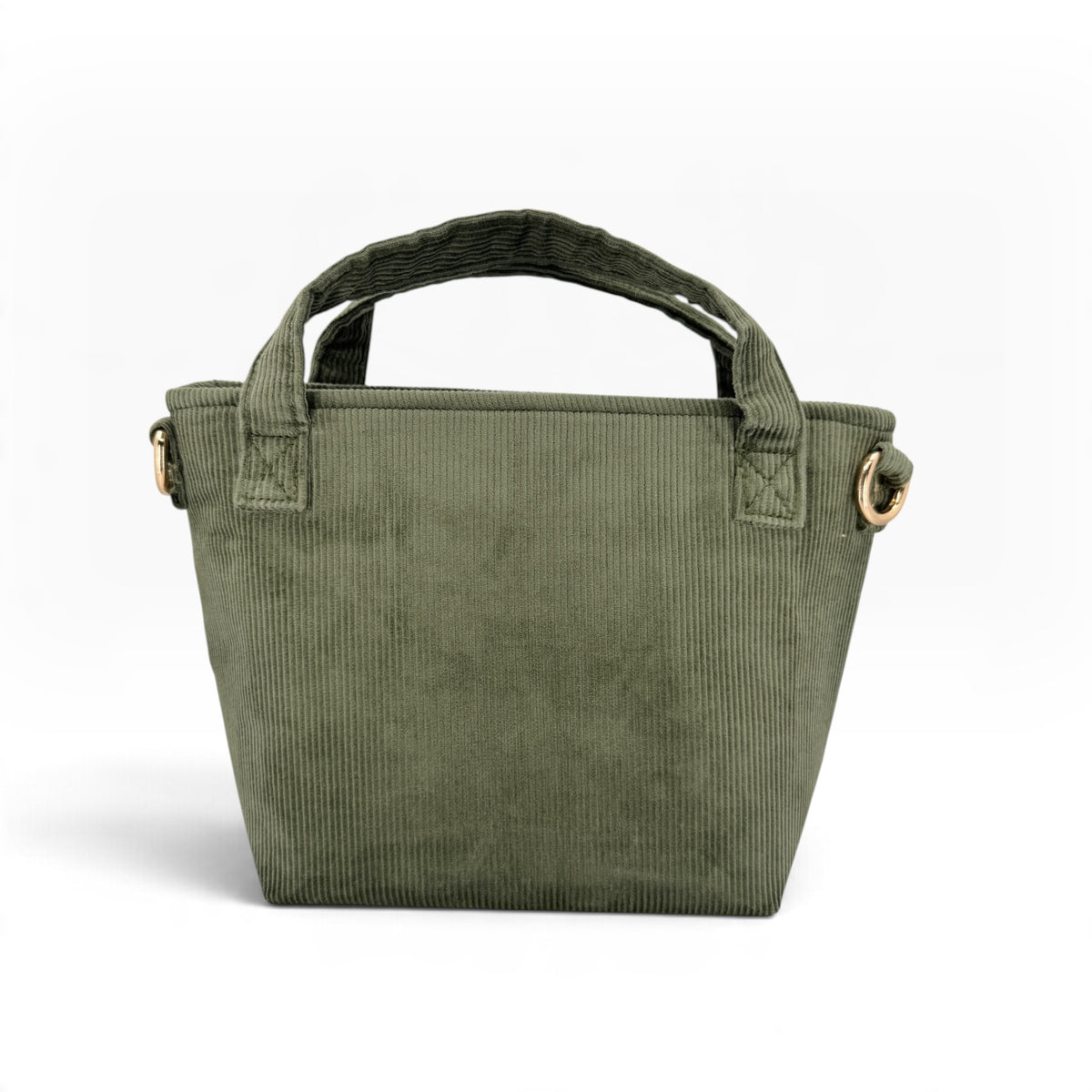 Daisy Wildflowers Ribbon Embroidery Olive Green Velvet Handbag