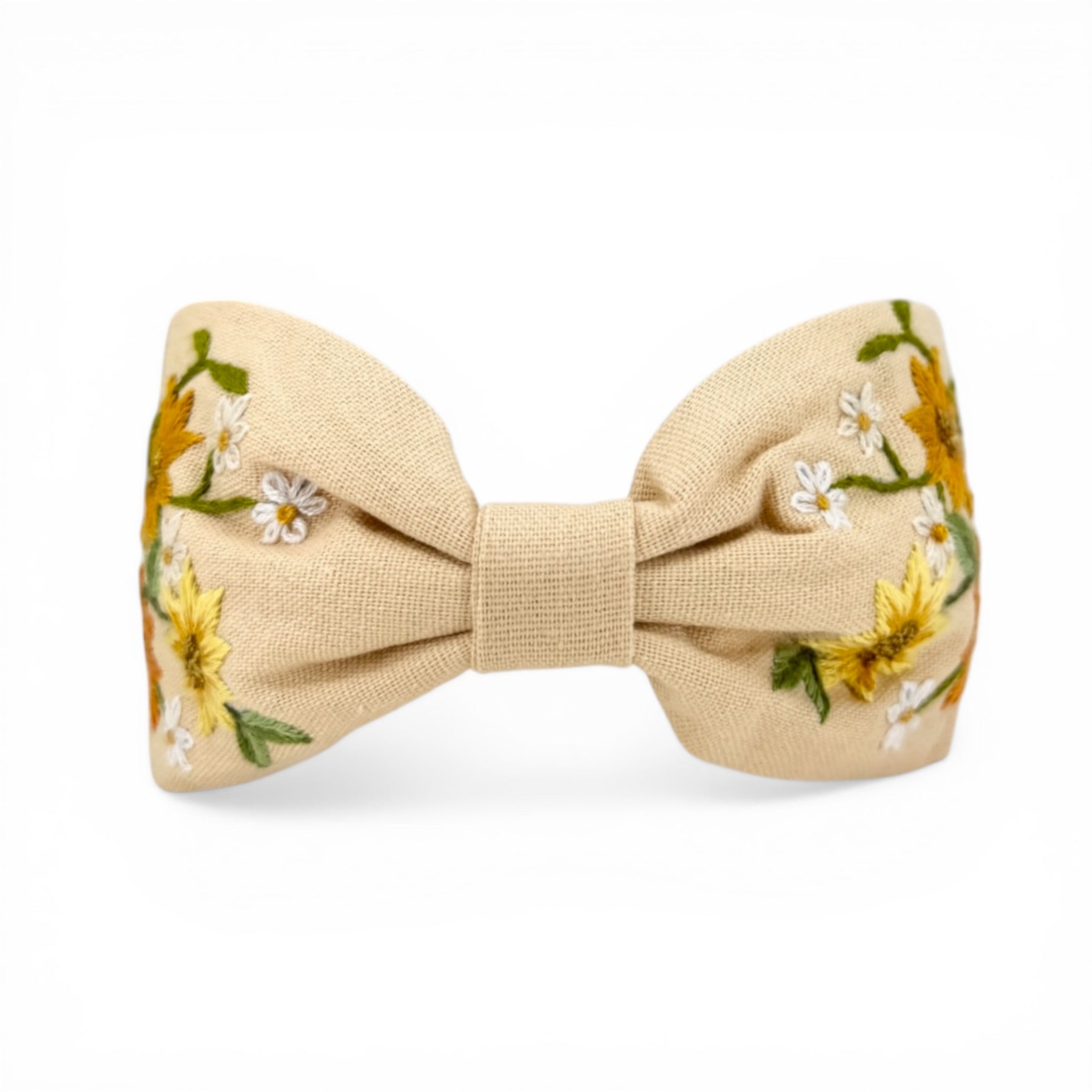 Golden Cosmos Meadow Embroidered Headband