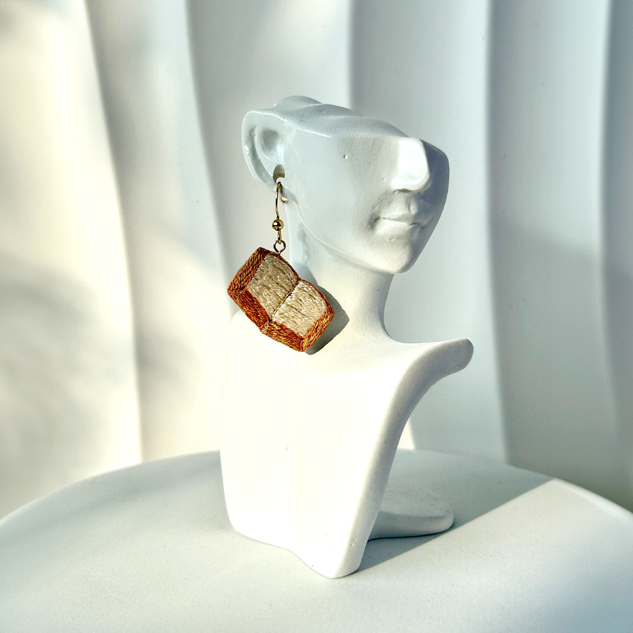 The Book Hand Embroidered Earrings