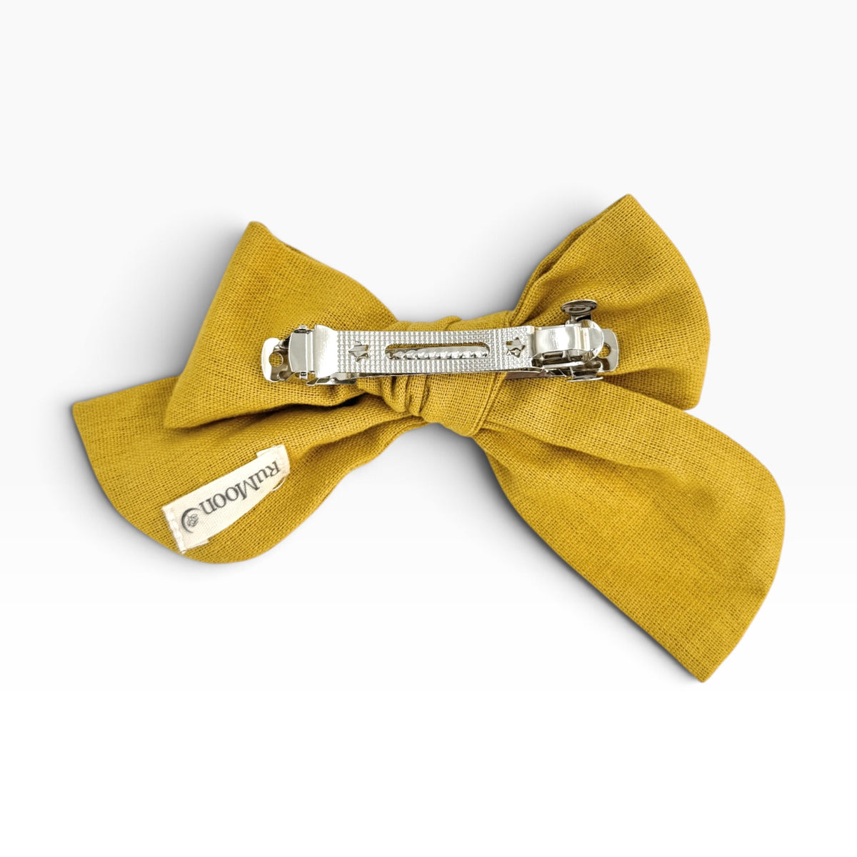 Golden Daisy Yellow Embroidered Hair Bow