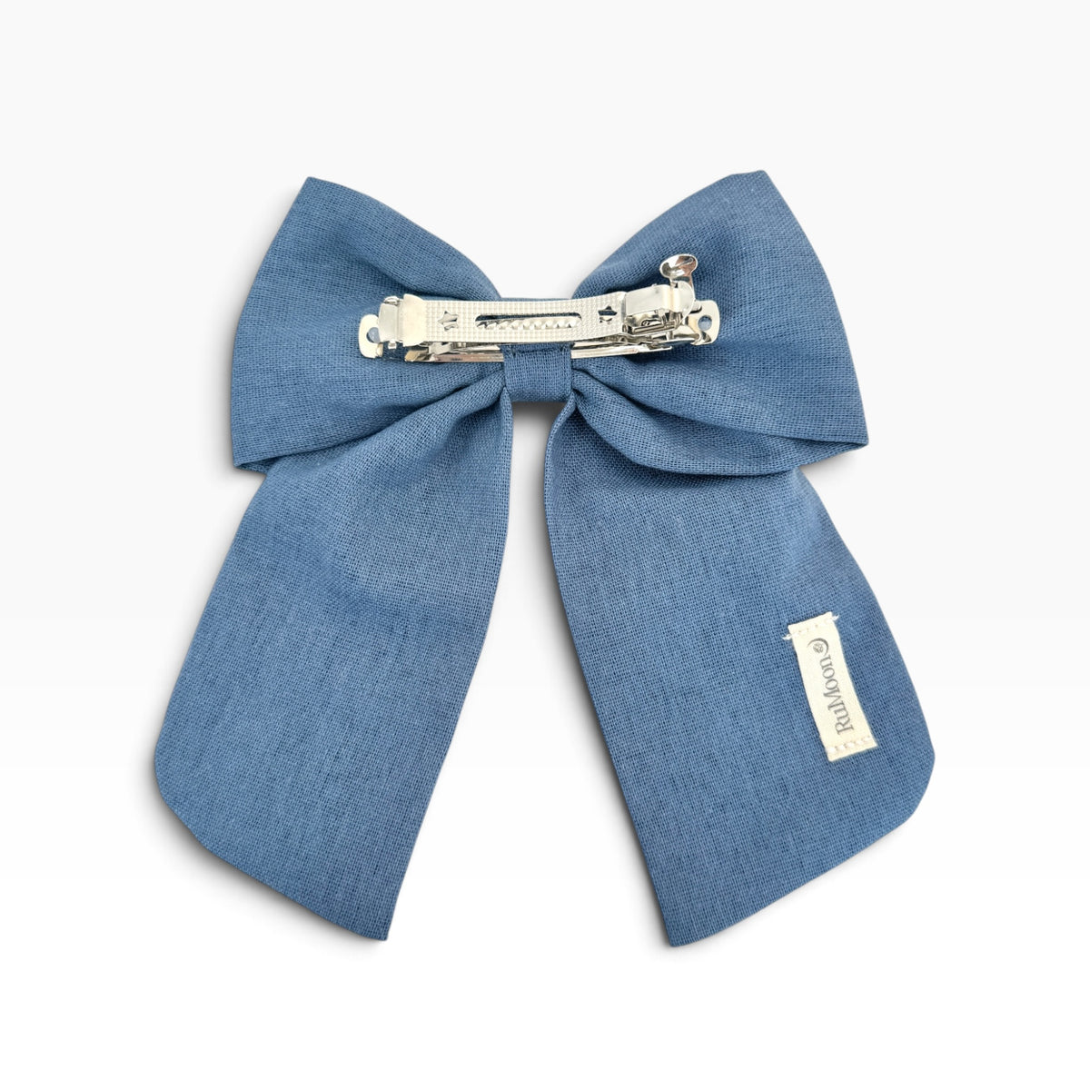 Buttercup Lily Blue Embroidered Hair Barrette