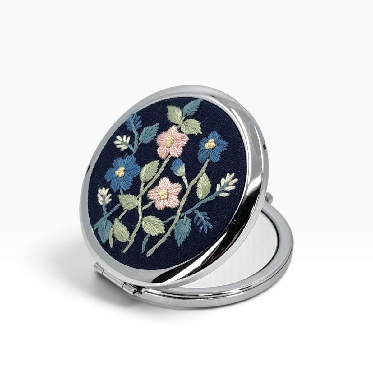 Classic Navy Compact Pocket Mirror
