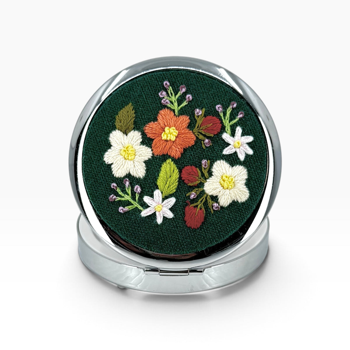 Emerald Bloom Brown Jewelry Case Container