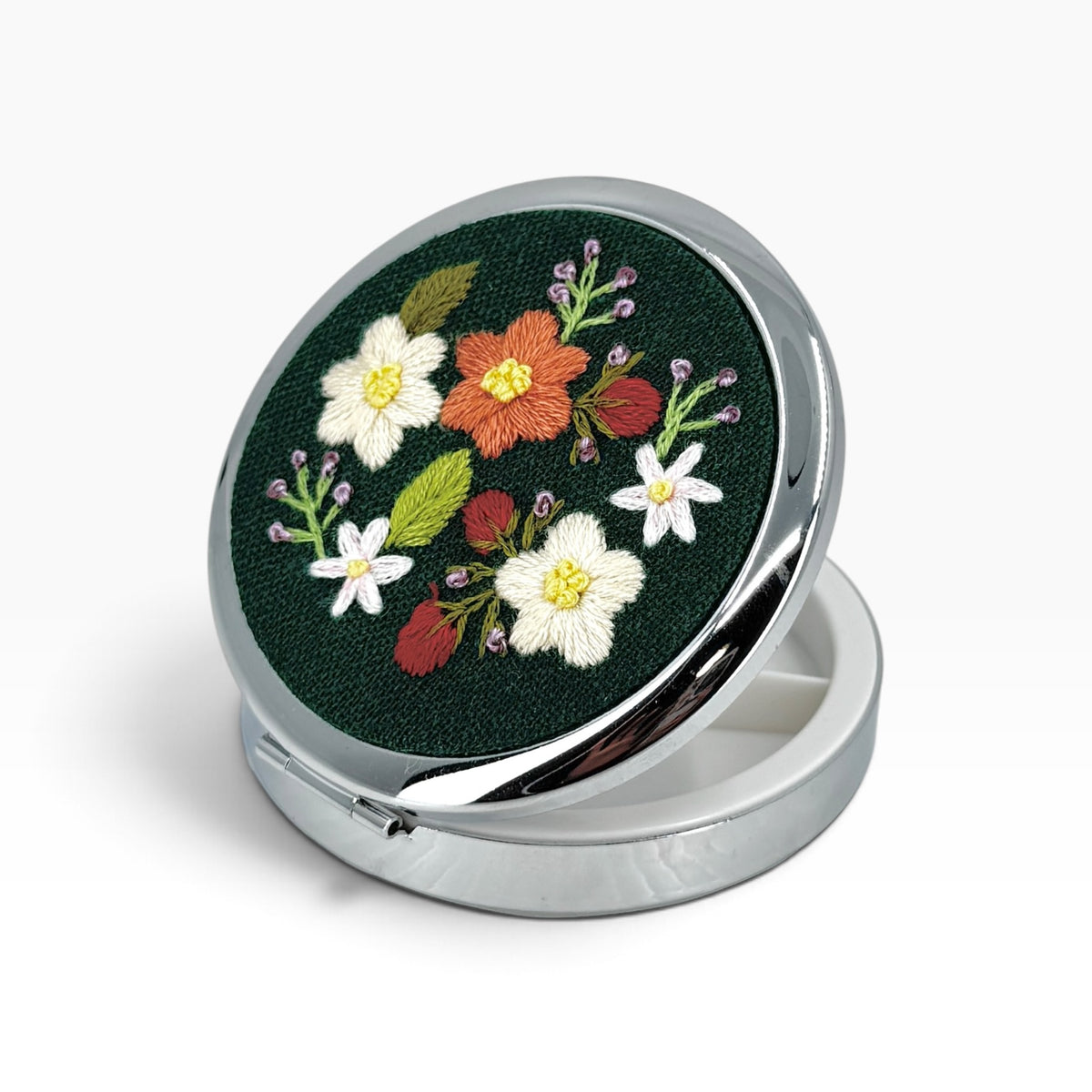 Emerald Bloom Brown Jewelry Case Container