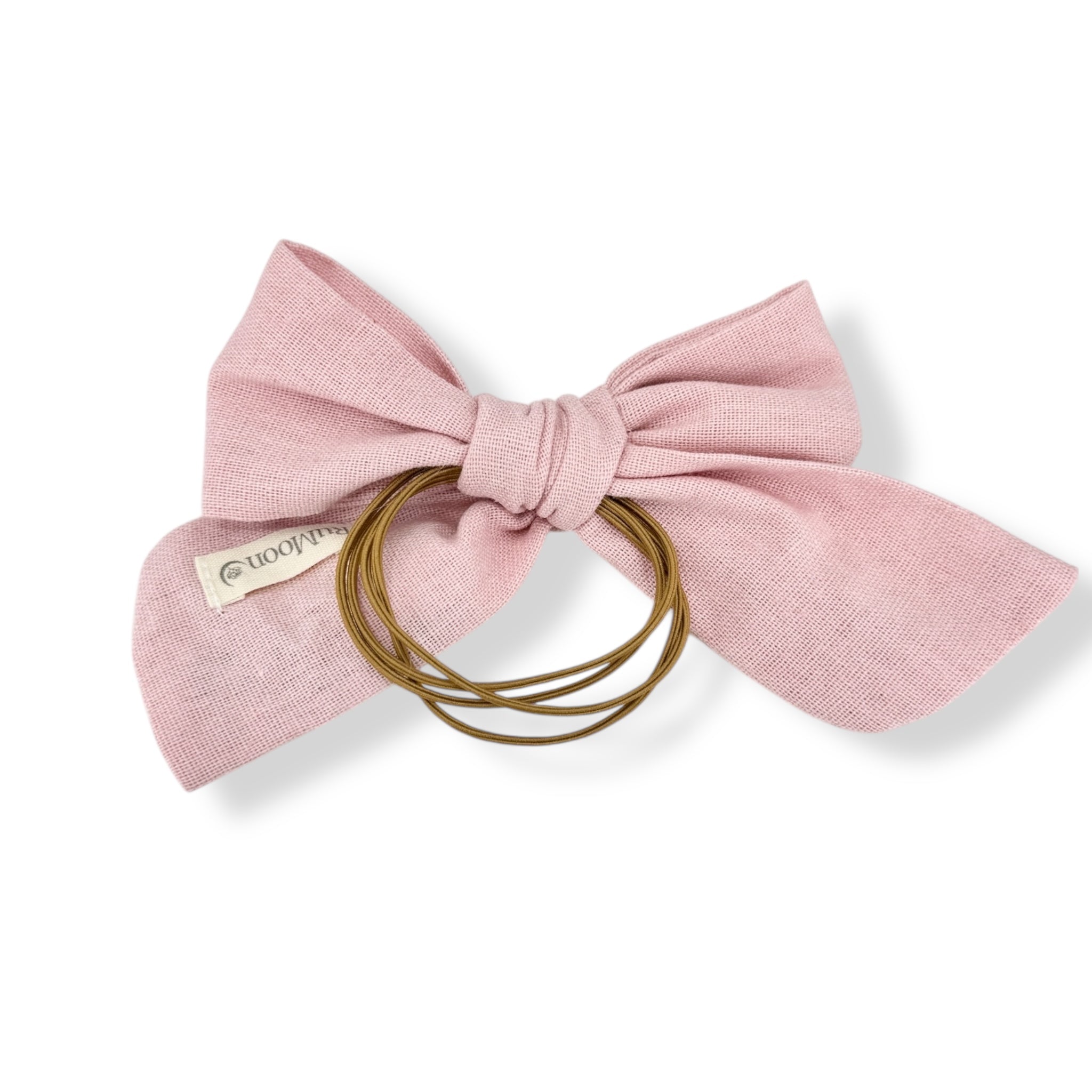 Blush Bloom Hand Embroidered Hairbow