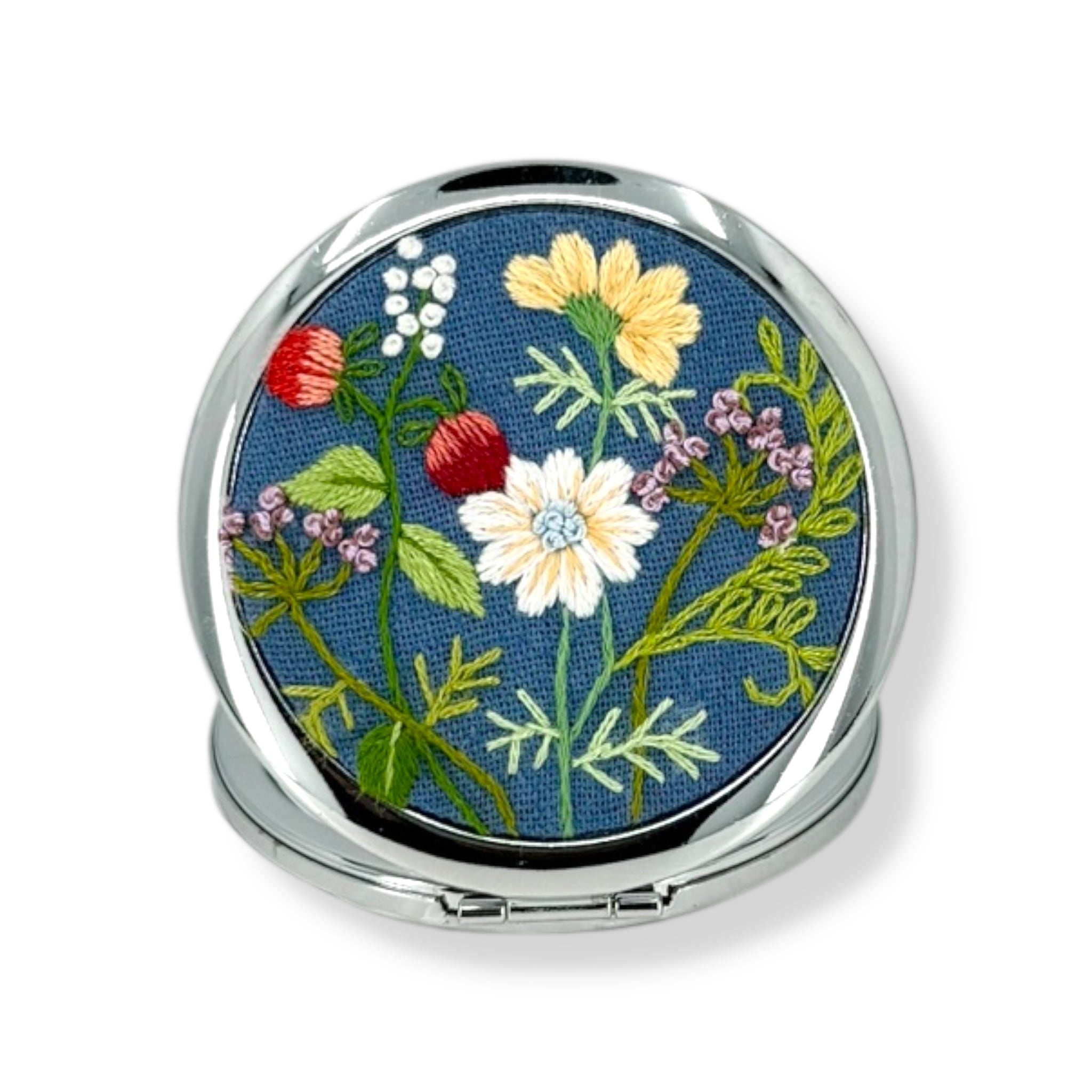 Wild Berry Blossom Pocket Mirror