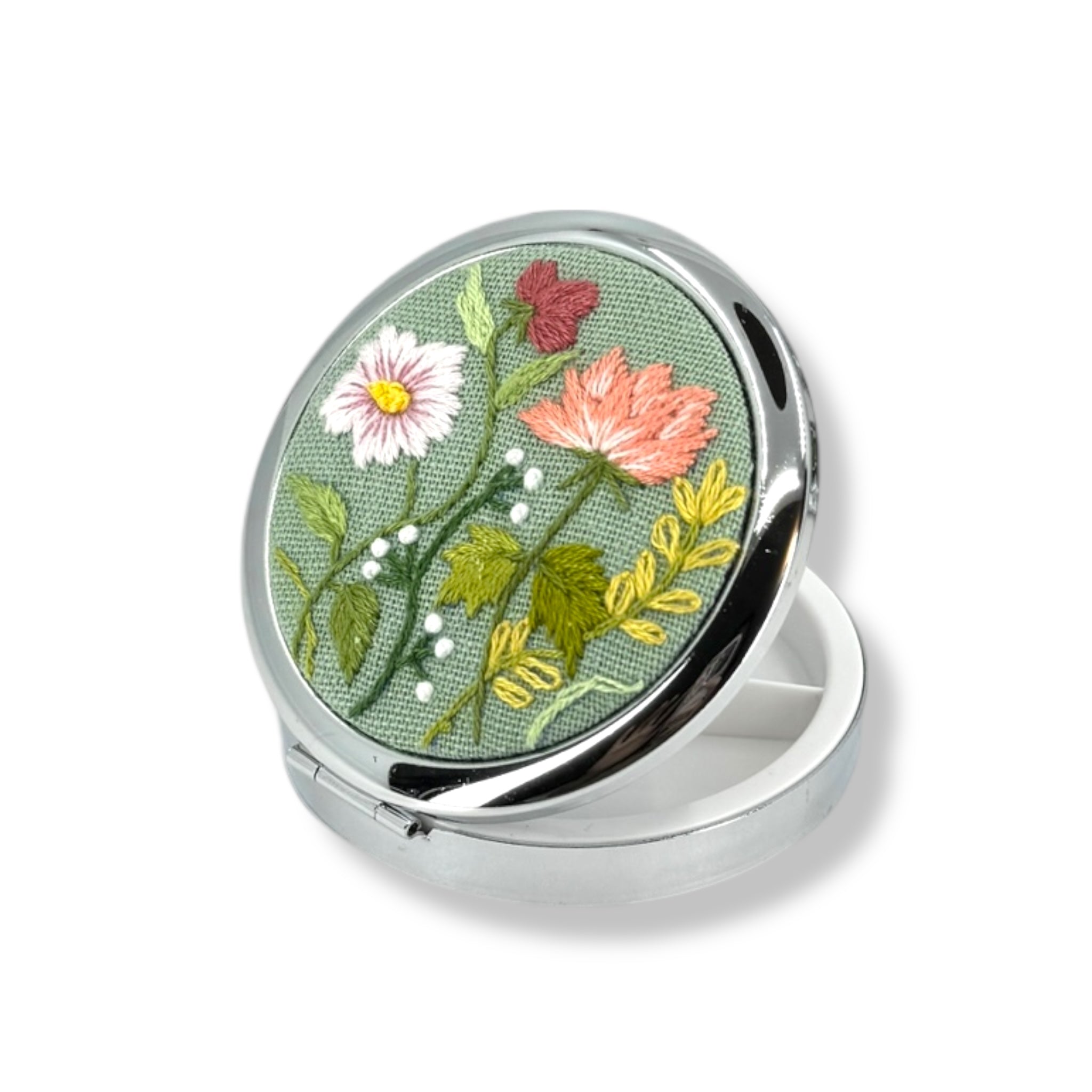 Pastel Matcha Compact Container