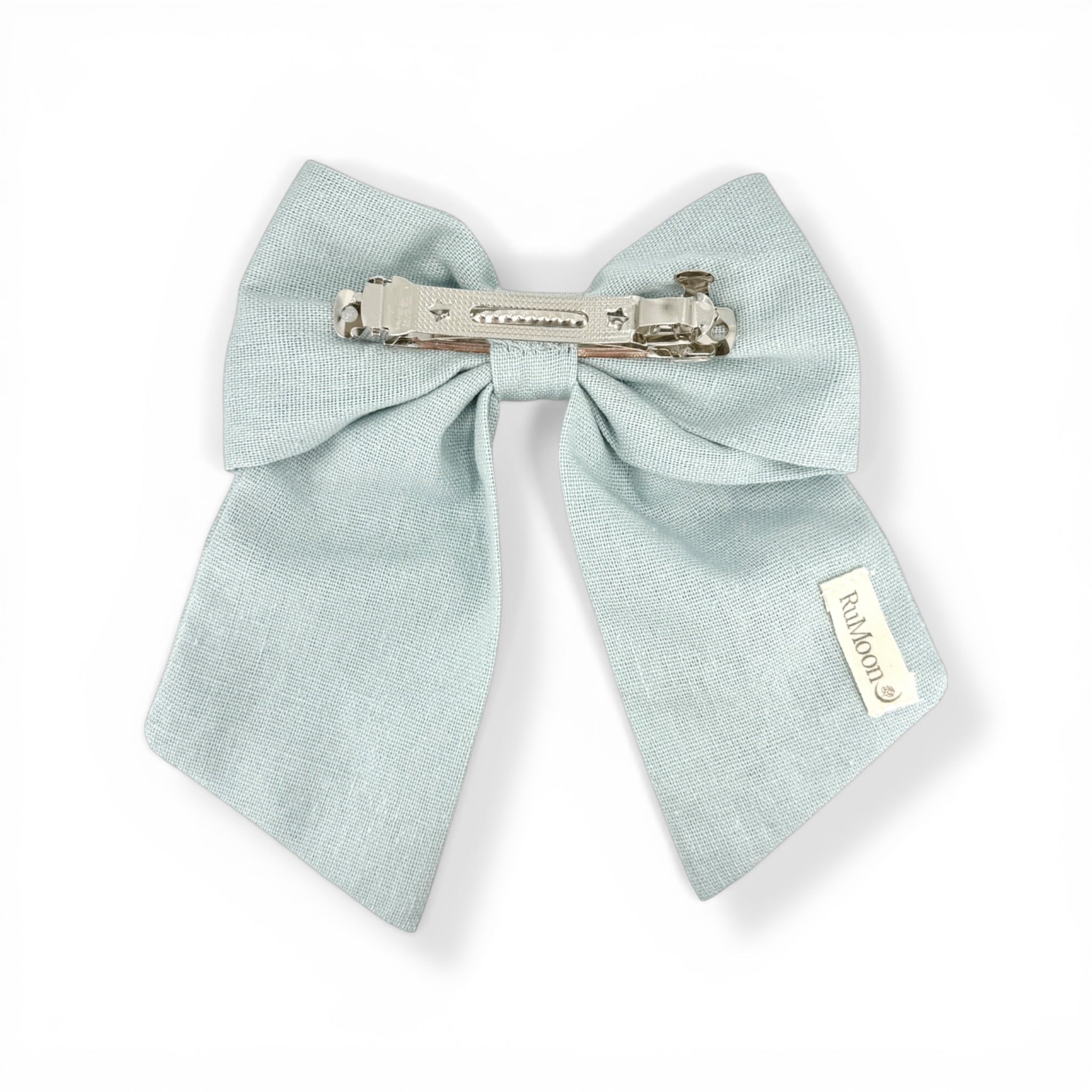 Pastel Garden Shy Green Hand Embroidery Hair Barrette