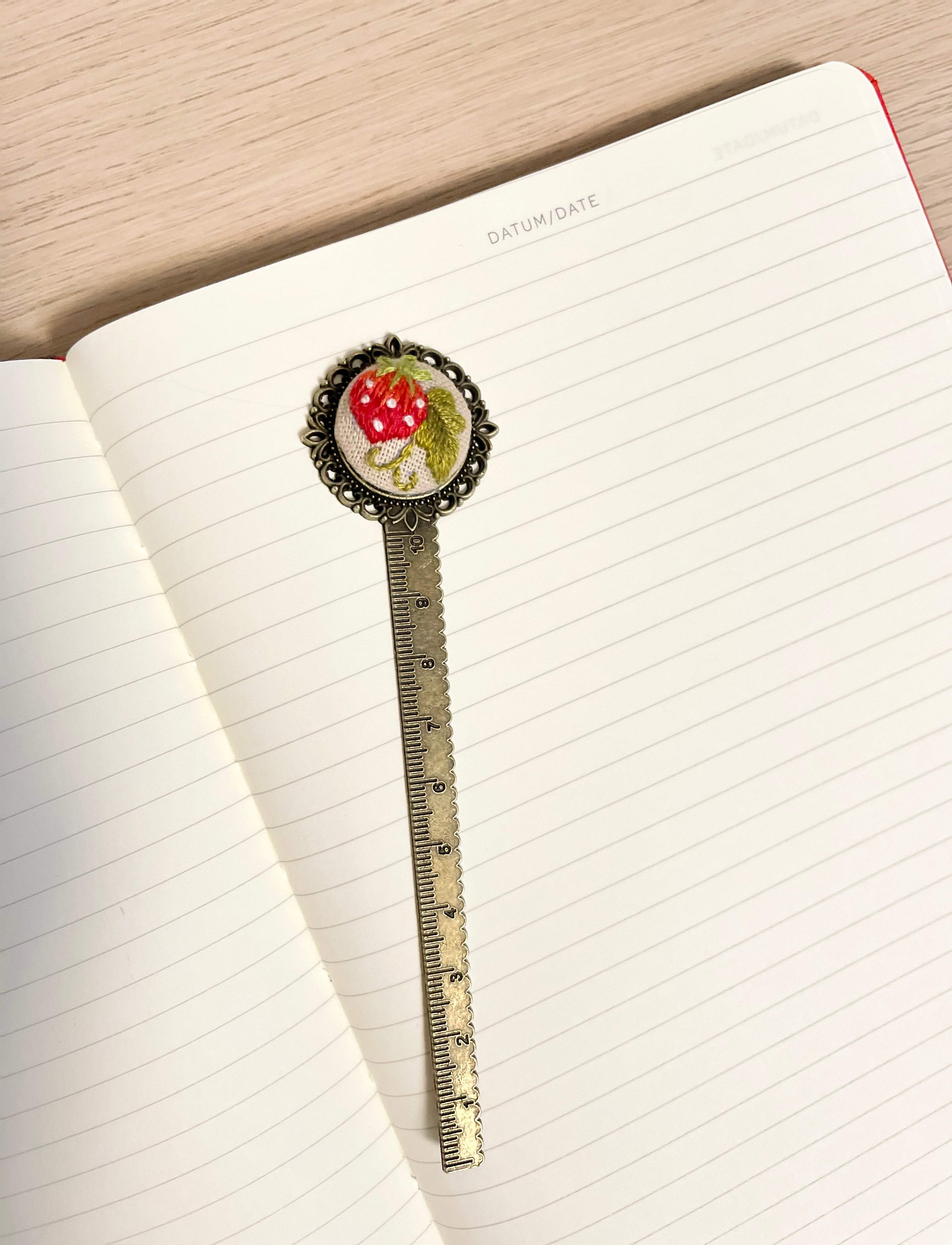 Hand embroidered Bookmark