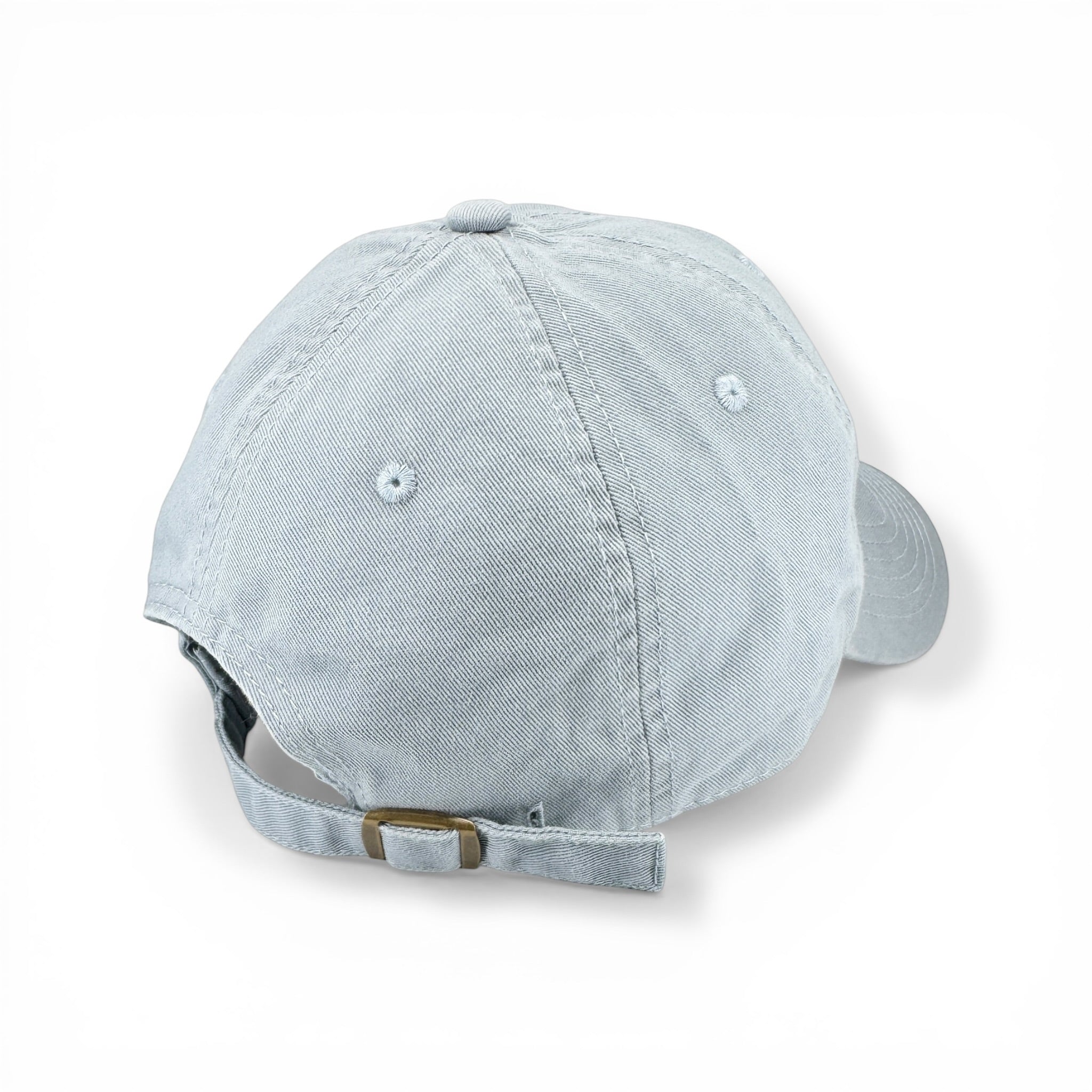 Daisy Lavender Embroidered Pale Sky Blue Cap