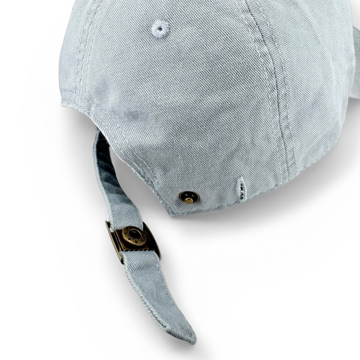 Daisy Lavender Embroidered Pale Sky Blue Cap