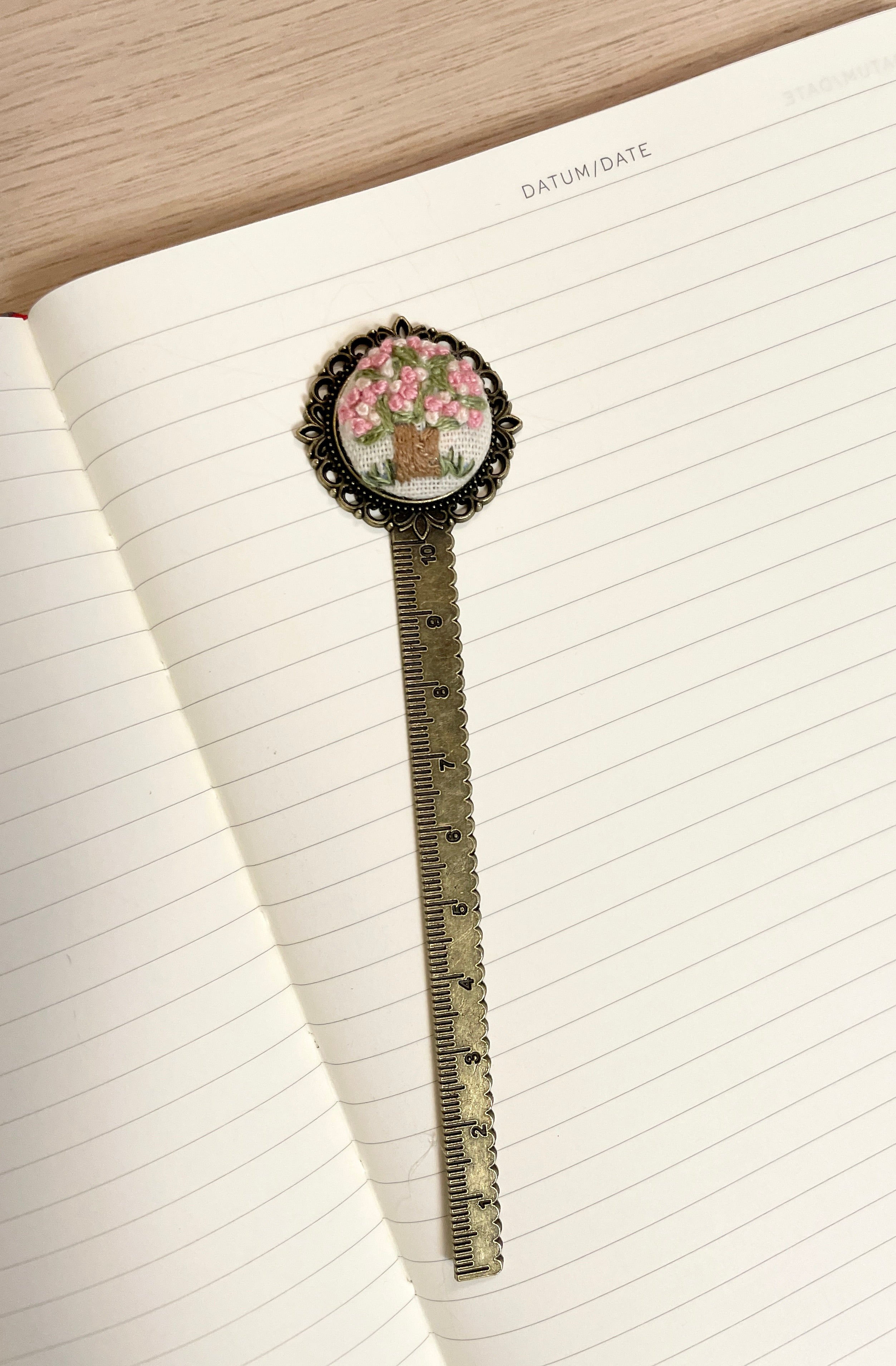 Hand embroidered Bookmark