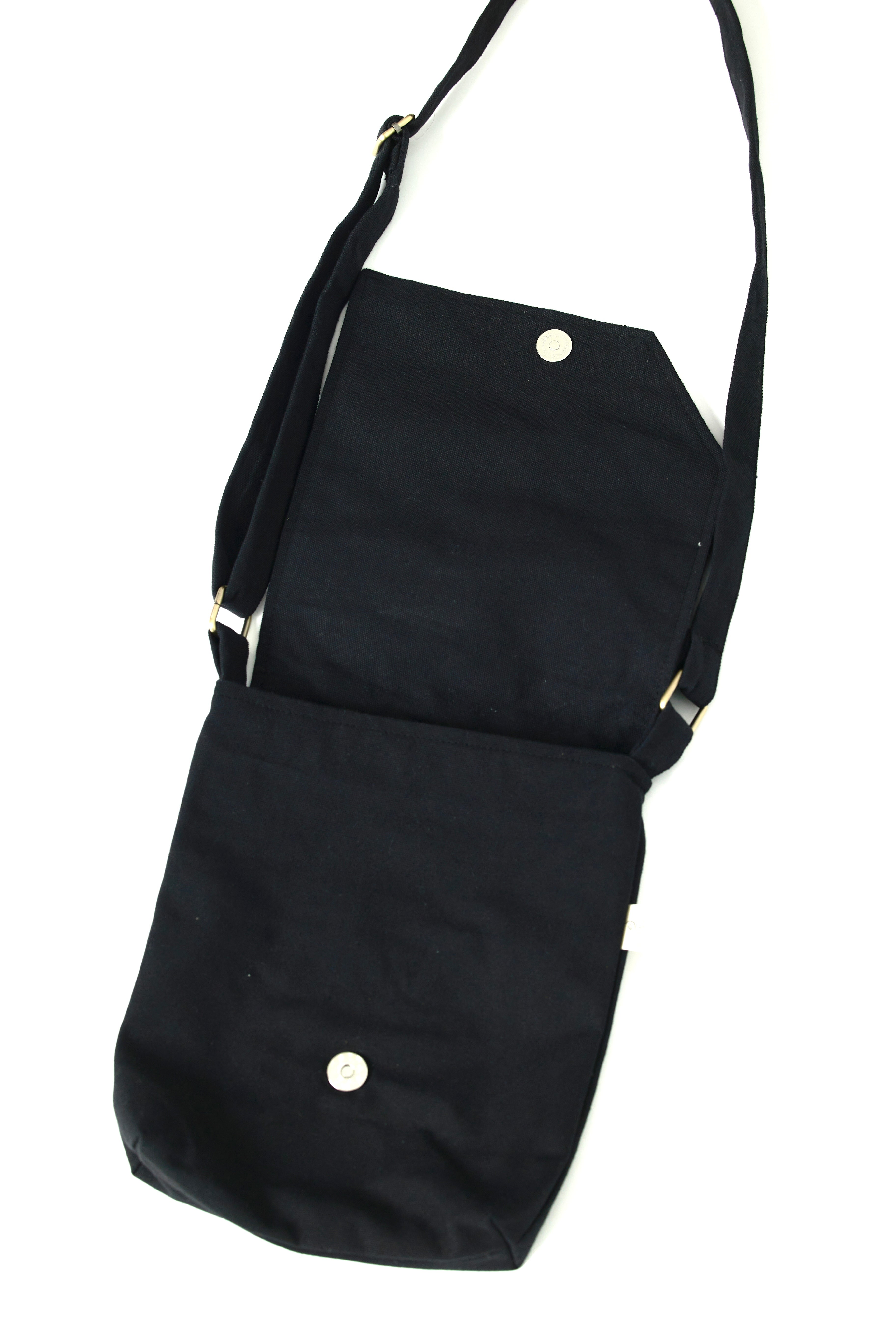 Embroidery Daisy Crossbody Black Bag