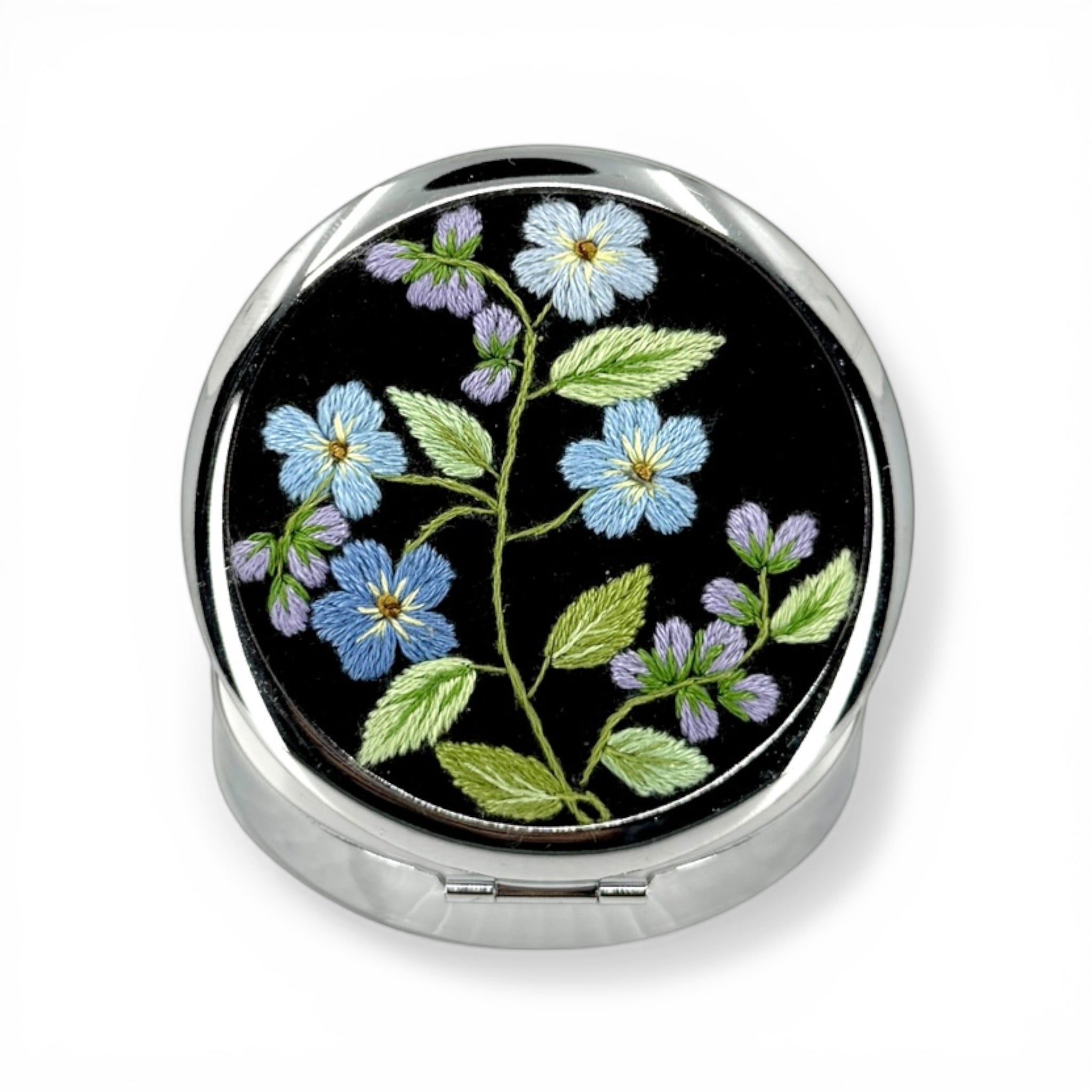 Forget Me Not Compact Pocket Container