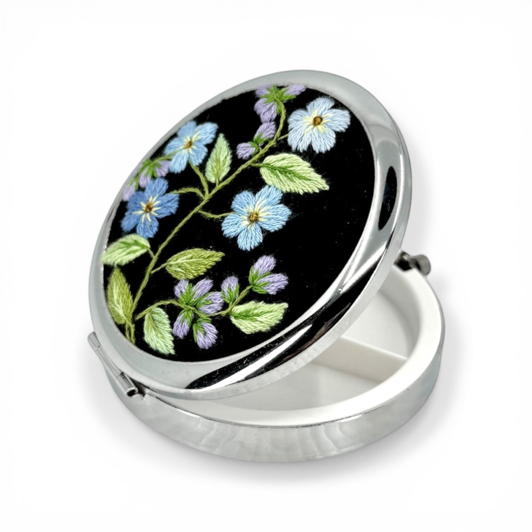 Forget Me Not Compact Pocket Container