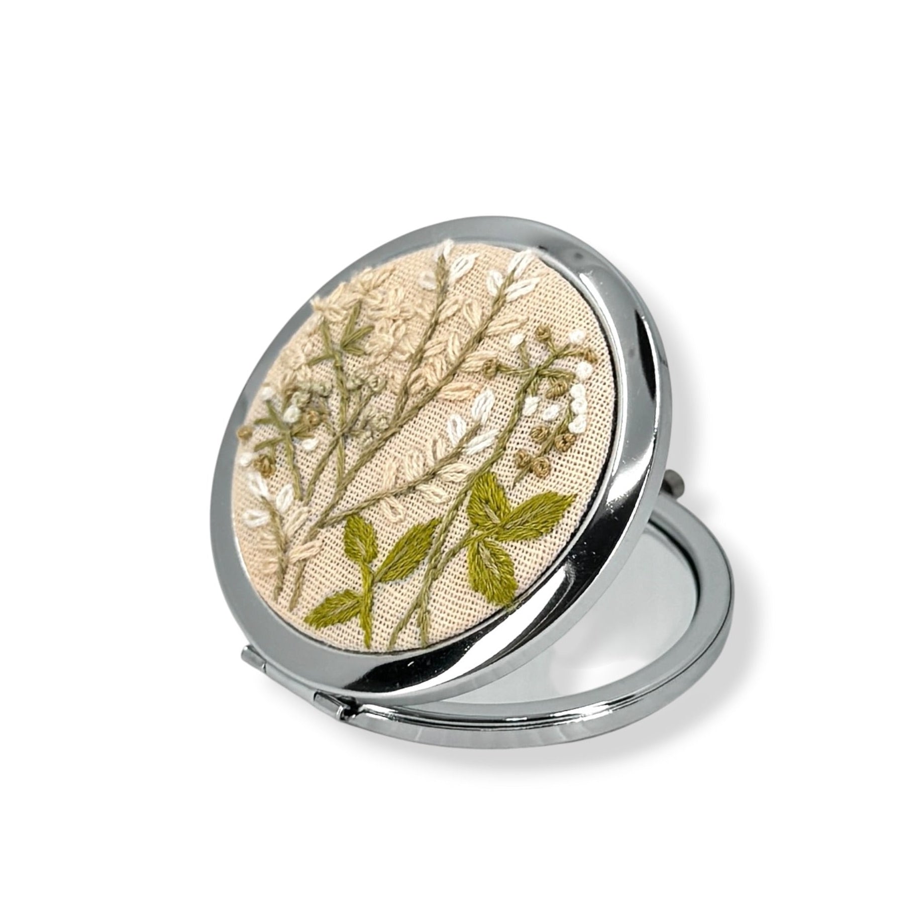 Blush Pink Compact Pocket Mirror