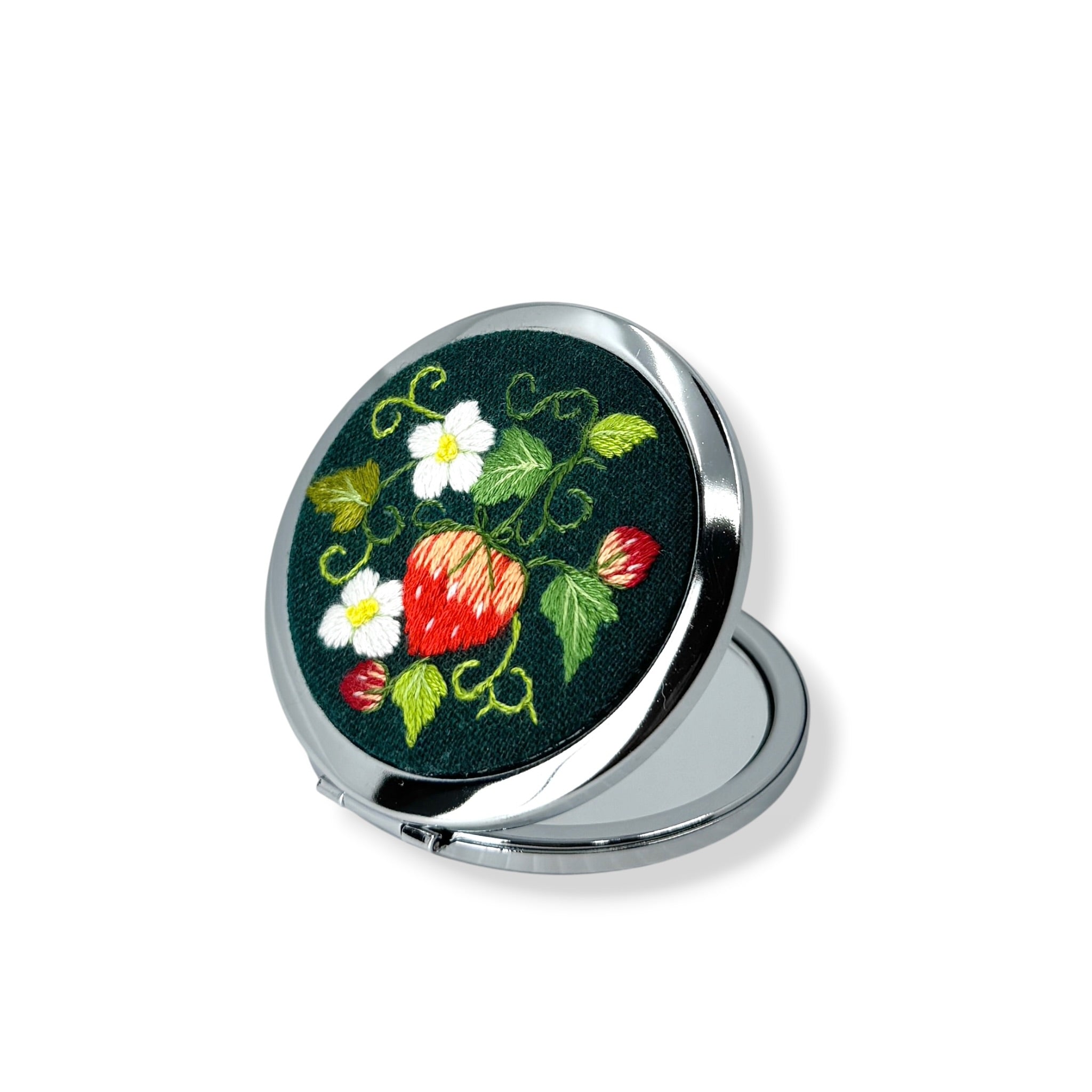 Strawberry Compact Pocket Mirror