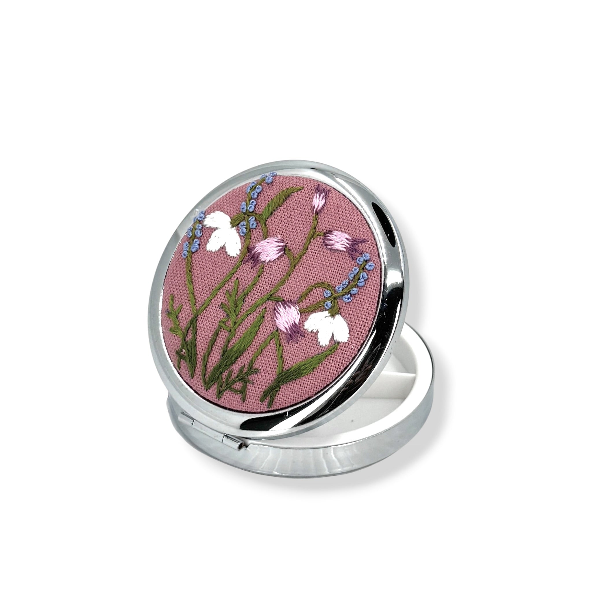 Little Lily Rosewood Purple Compact Pocket Jewelry Case
