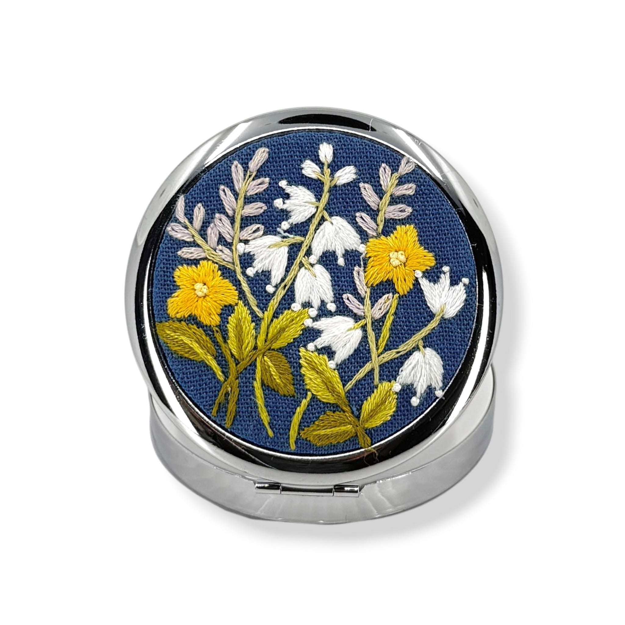 Lily of the Valley Blue Compact Pocket Container