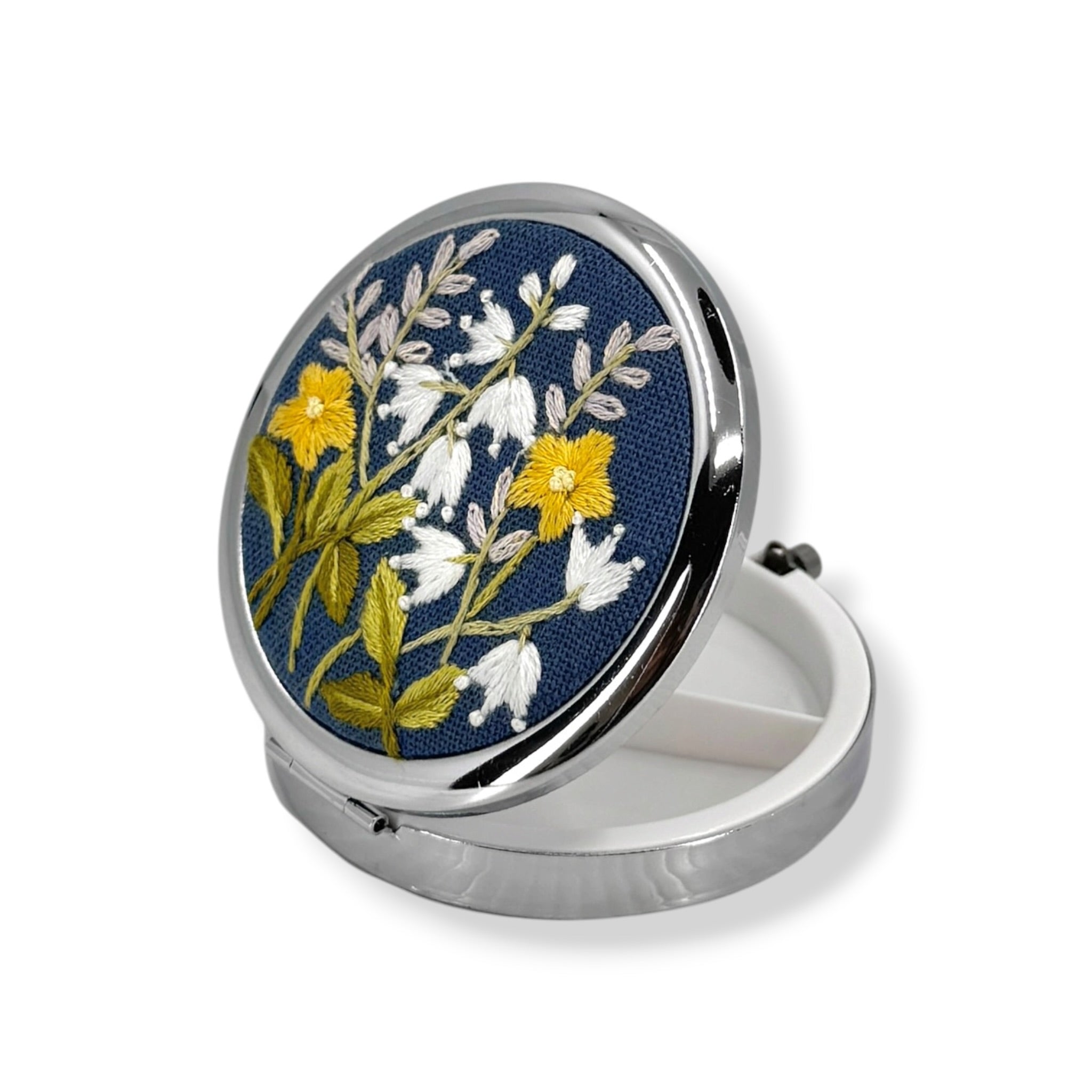 Lily of the Valley Blue Compact Pocket Container