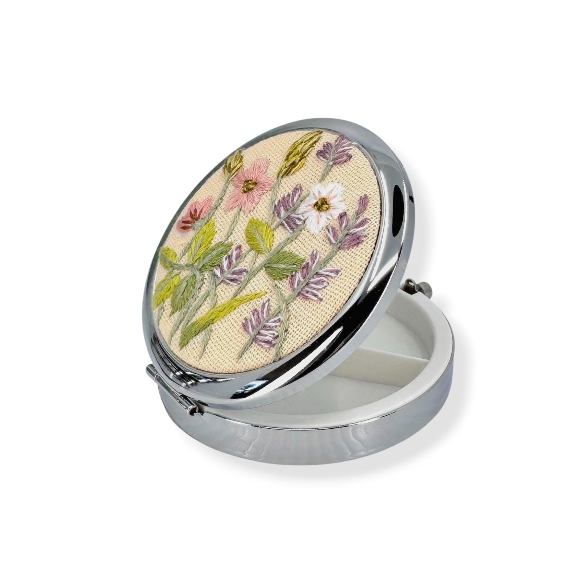 Blush Wildflower Garden Jewelry Case Container