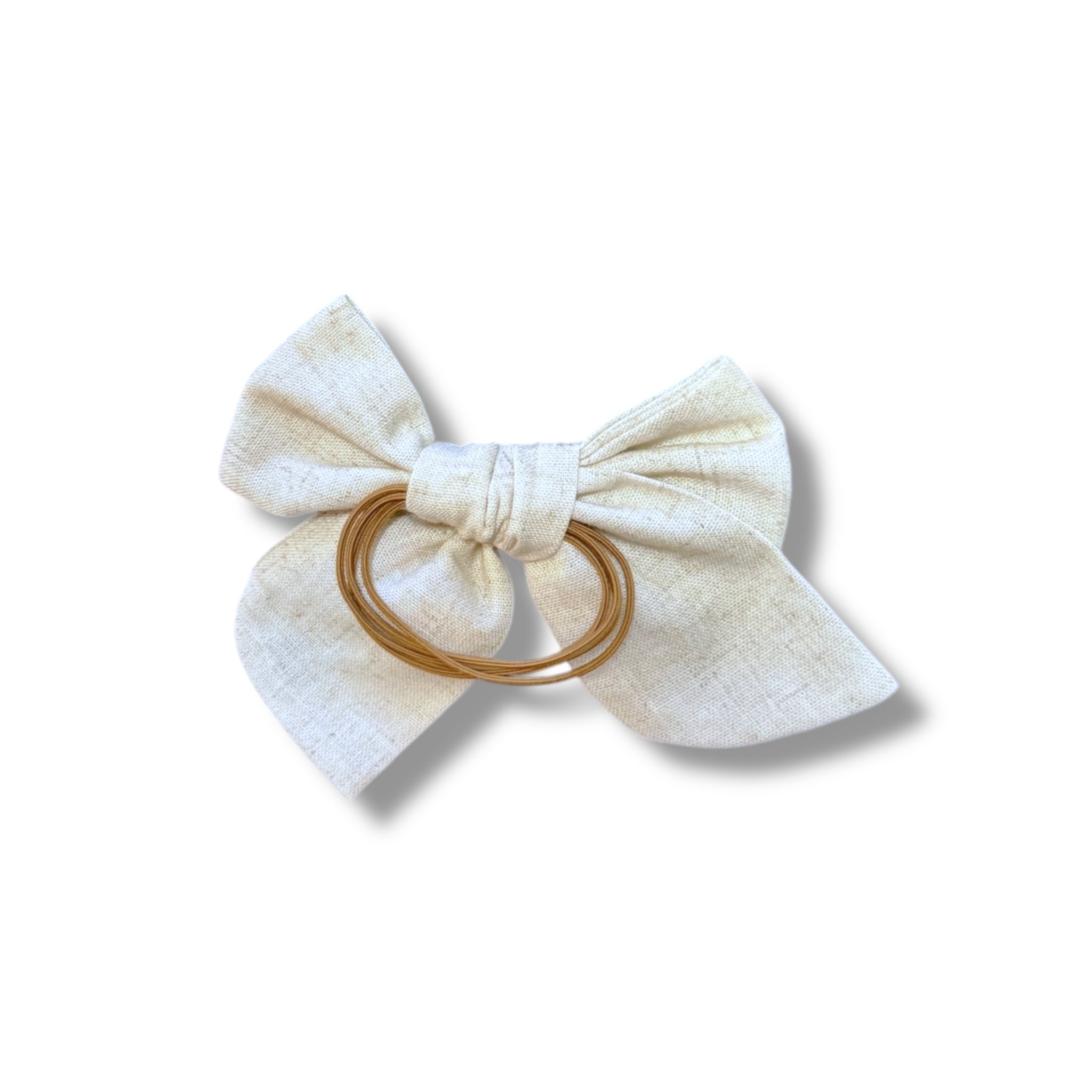 Red Flower Hand Embroidery Hair Bow