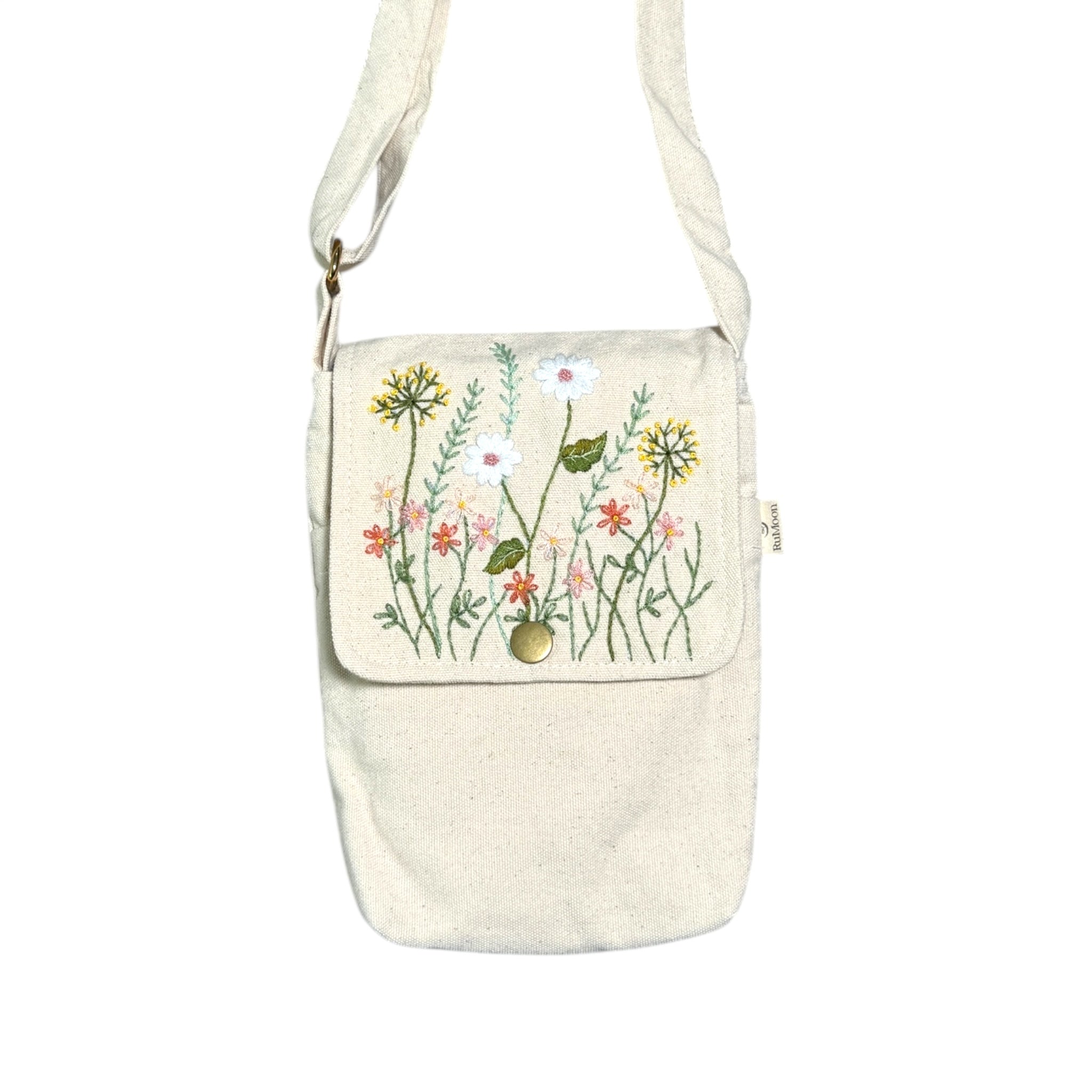 Floral Embroidery Cross Body Bag