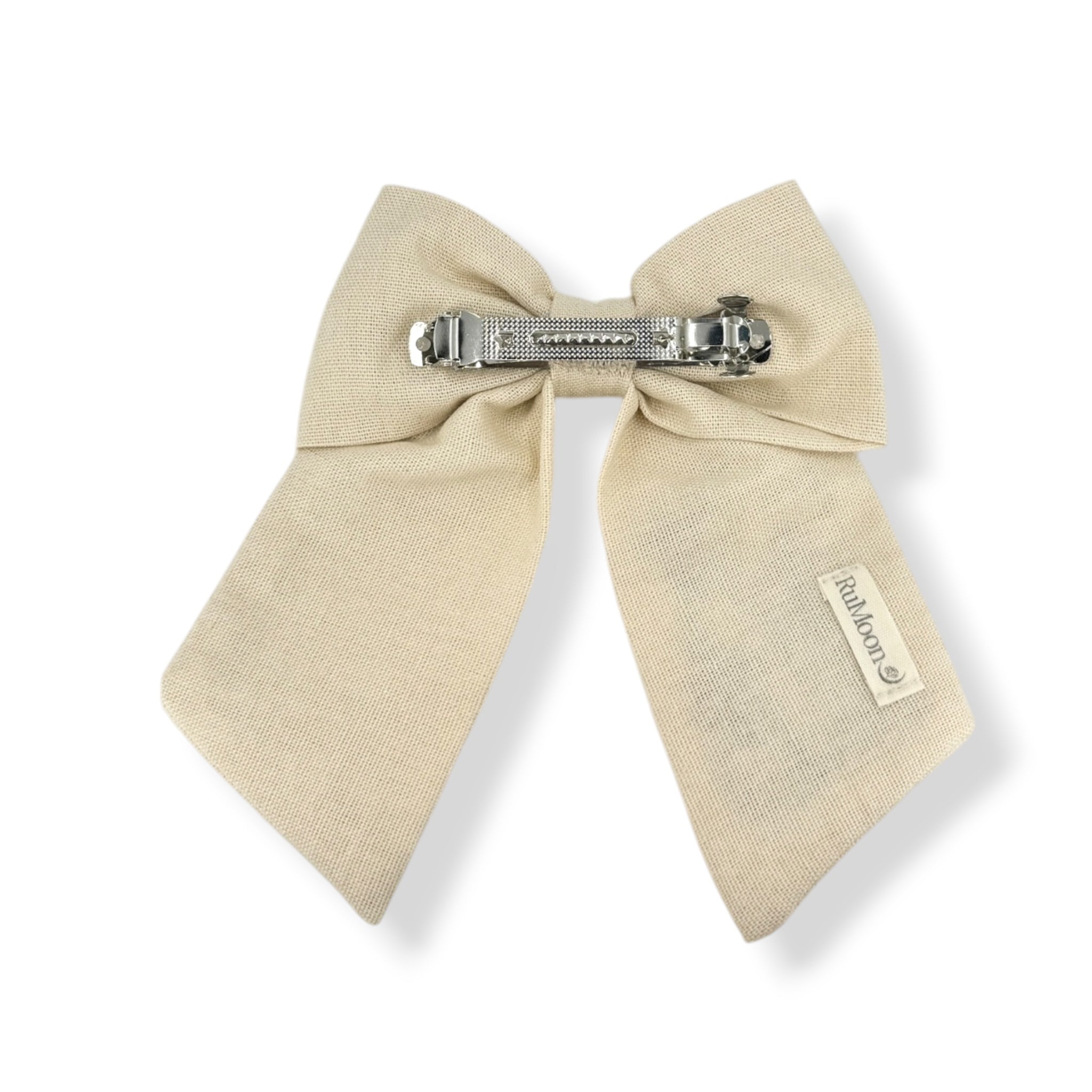 Wildflowers Beige Hand Embroidery Hair Barrette